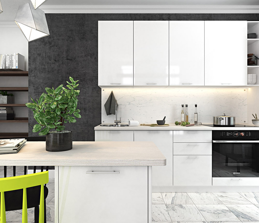 Изображение товара Напольный шкаф бутылочница Валерия 20x81.6x47.8 см белый МДФ ЛДСП