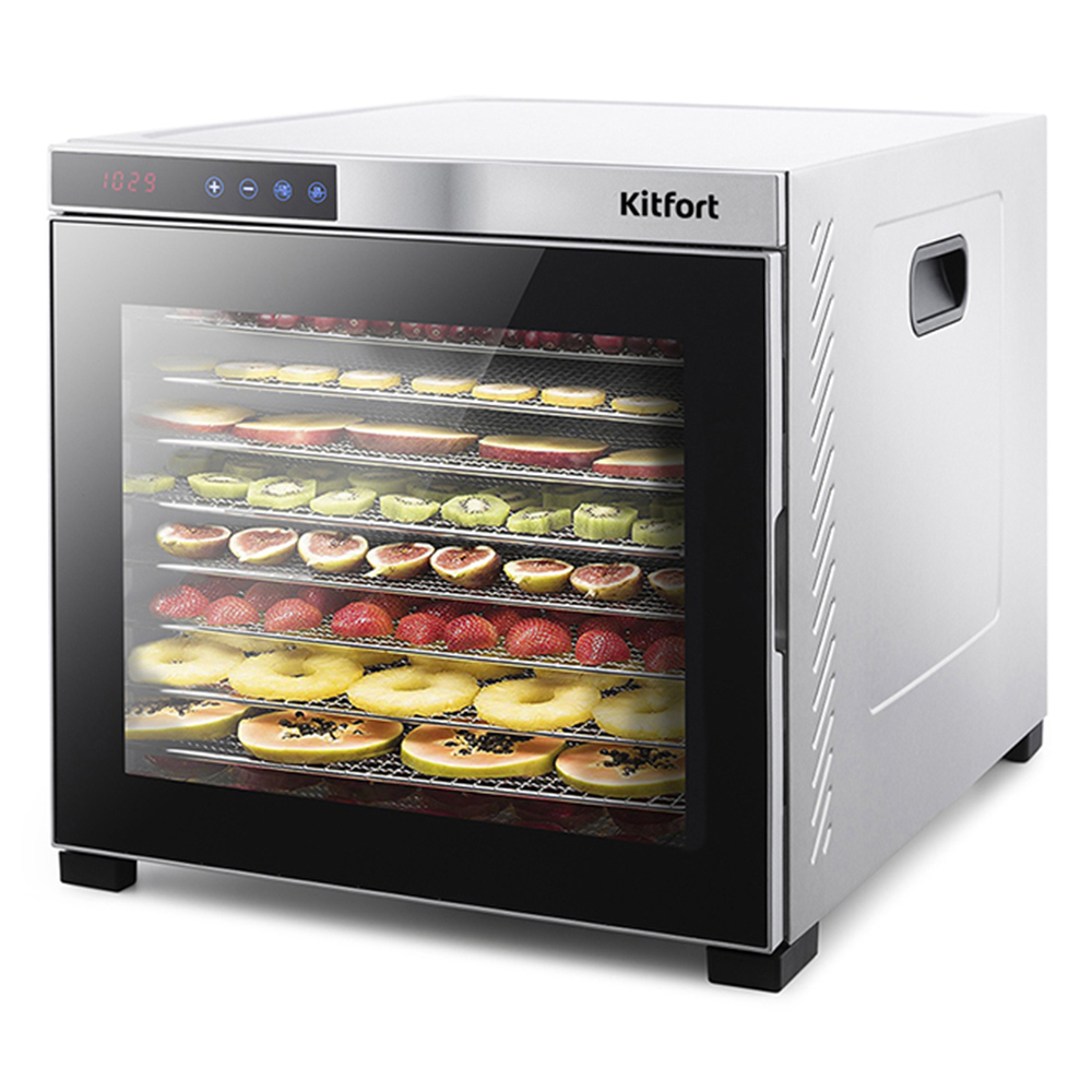 Изображение товара Профессиональная сушилка для овощей и фруктов Kitfort KT-1910 650 Вт 6 ярусов