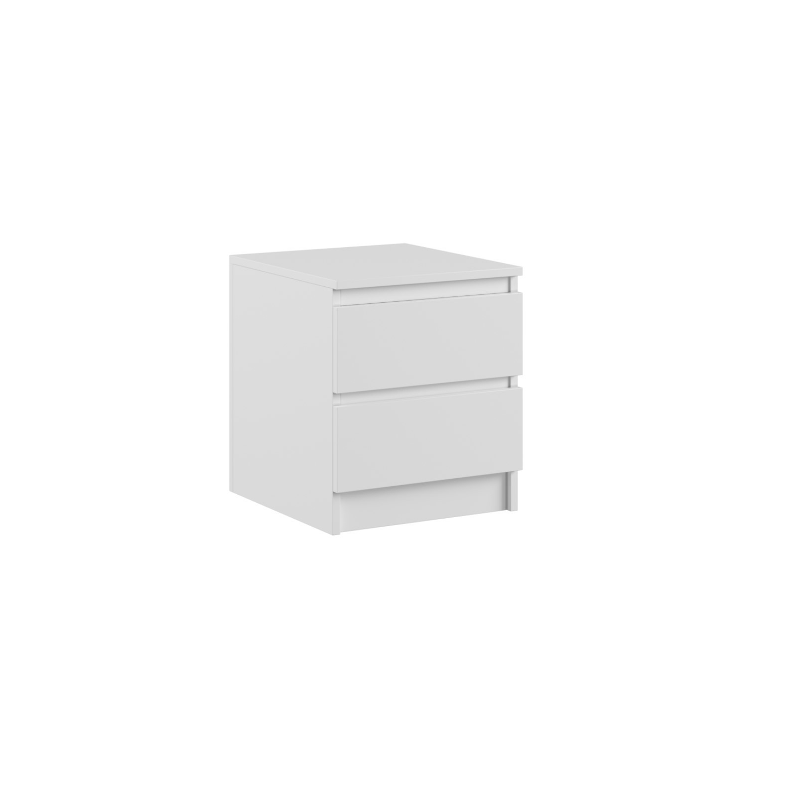 Изображение товара Тумба прикроватная Клик Мебель Бетти 40x55.4x42 см 2 ящика белая
