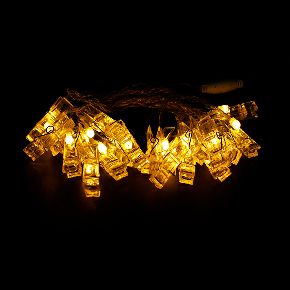 Изображение товара Электрогирлянда комнатная Нить 4м 20 ламп теплый белый 1 режим работы