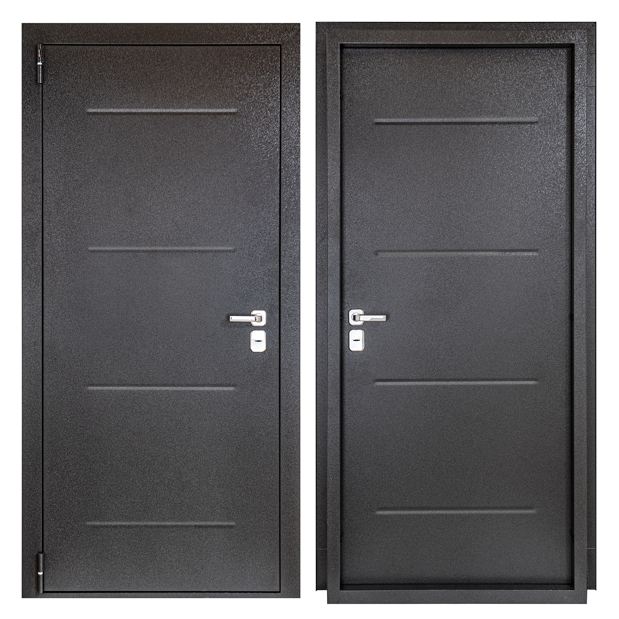 Изображение товара Дверь входная металлическая Порта 88x205 см левая букле графит