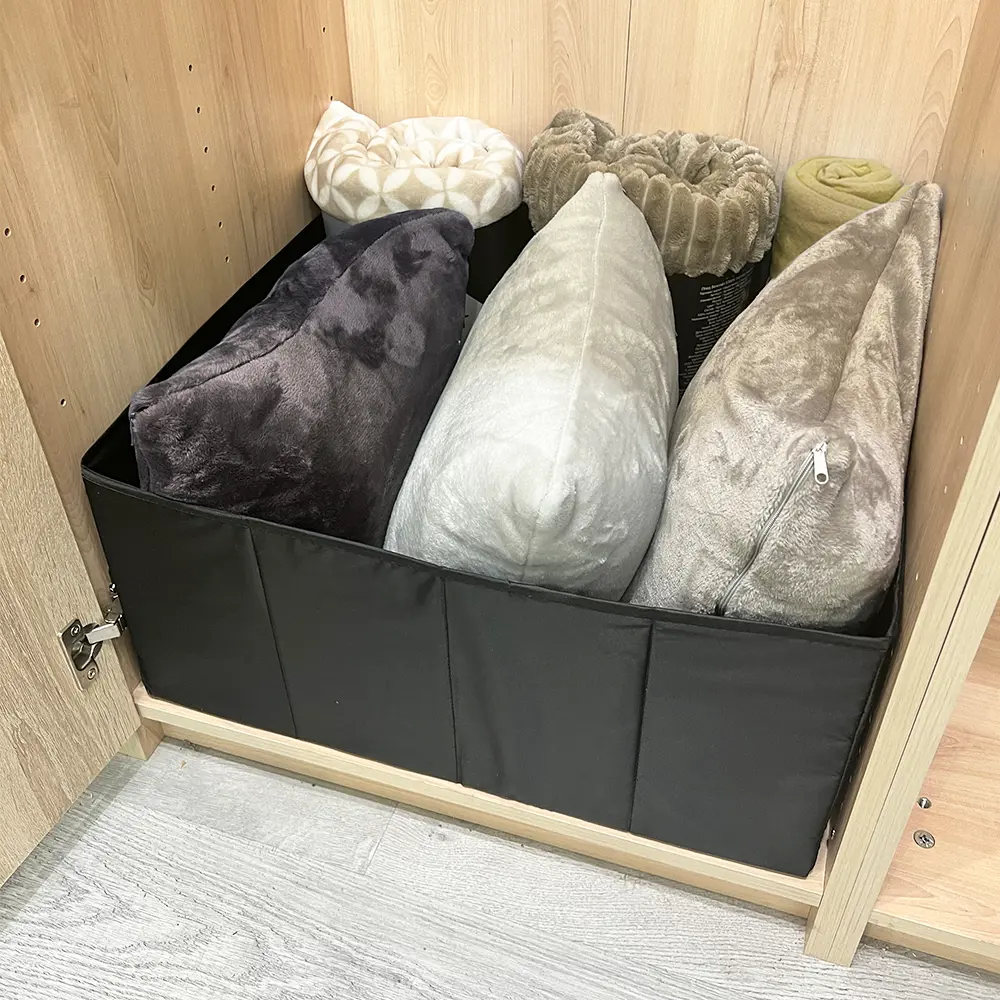Короб для хранения без крышки 55x25x52 см полиэстер цвет черный - 8