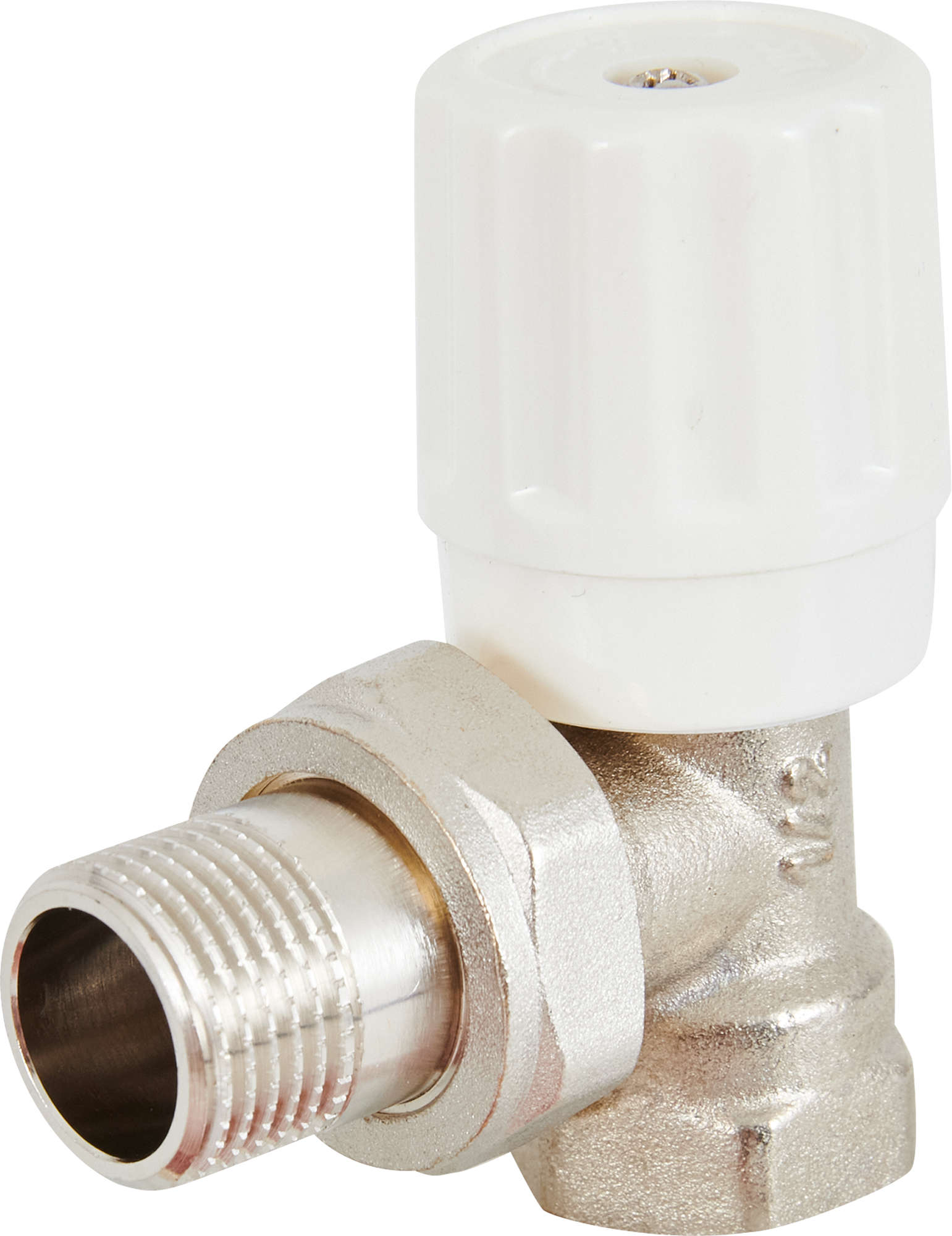 Изображение товара Угловой вентиль для радиатора Спец 1/2 латунь регулирующий