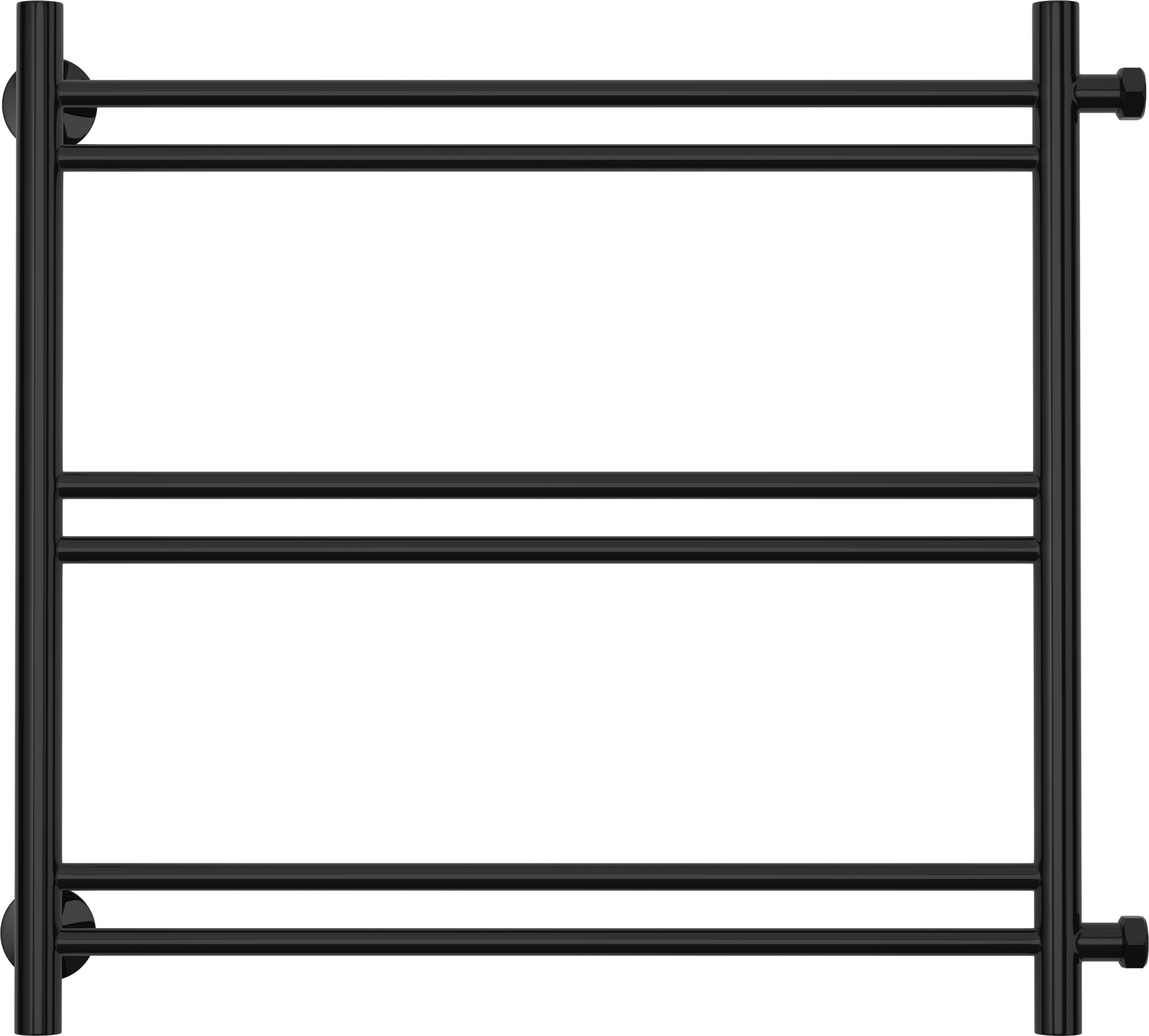 Изображение товара Водяной полотенцесушитель СУНЕРЖА ВПС-54ПБ 600x500 мм нержавеющая сталь черный