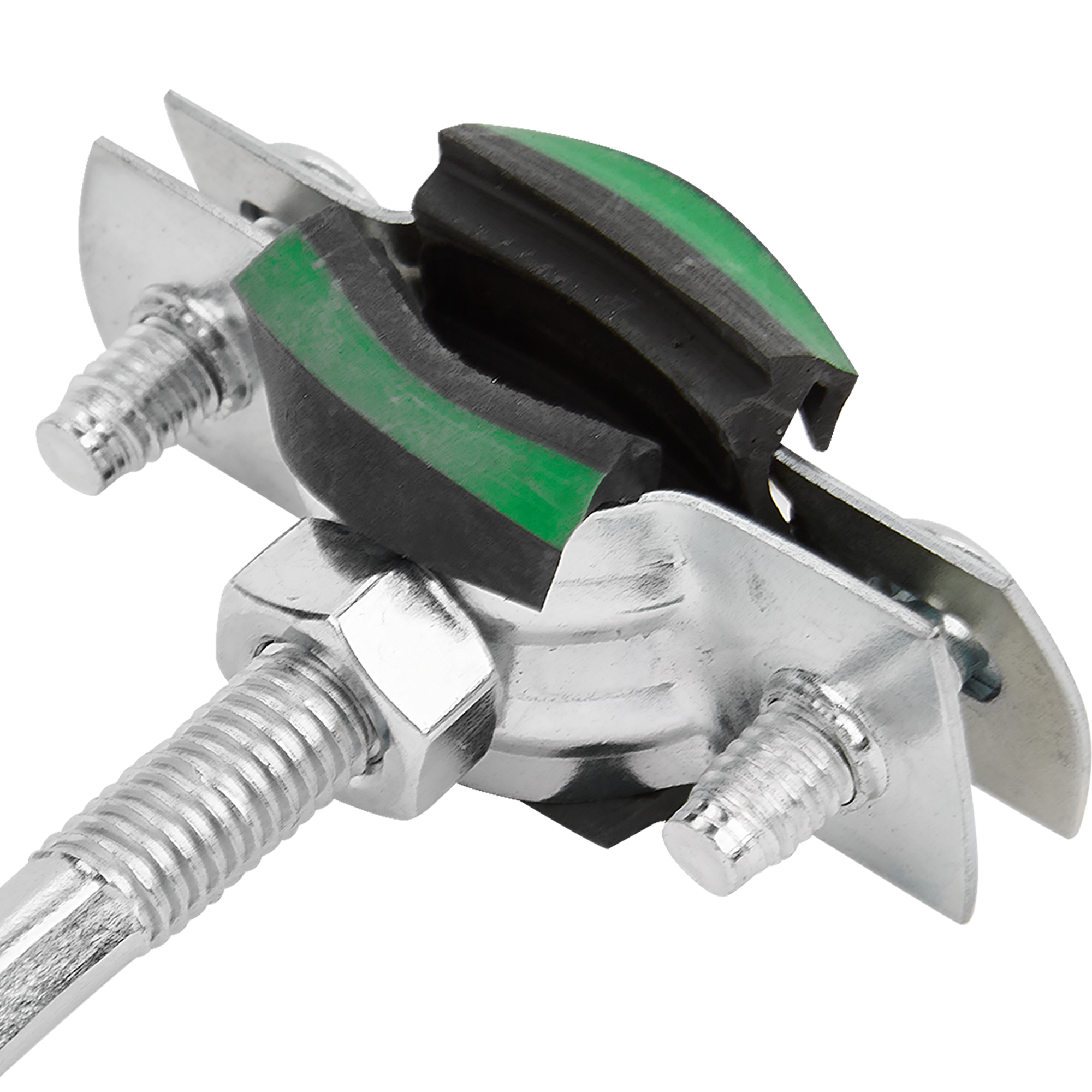 Хомут для труб Mayer 3/8" ø16-19 мм со шпилькой 8x60 и дюбелем гайка M8 - 2