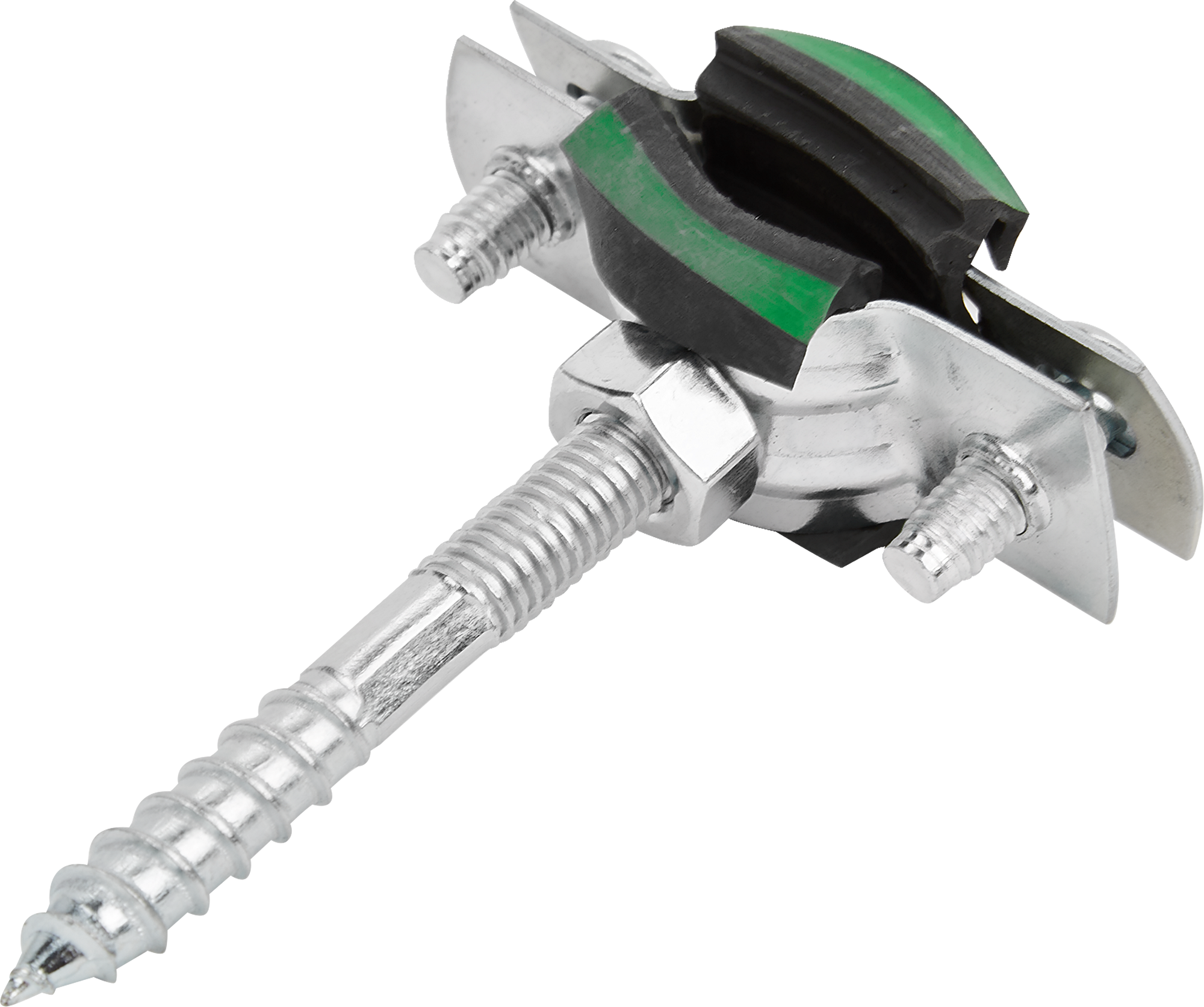 Хомут для труб Mayer 3/8" ø16-19 мм со шпилькой 8x60 и дюбелем гайка M8