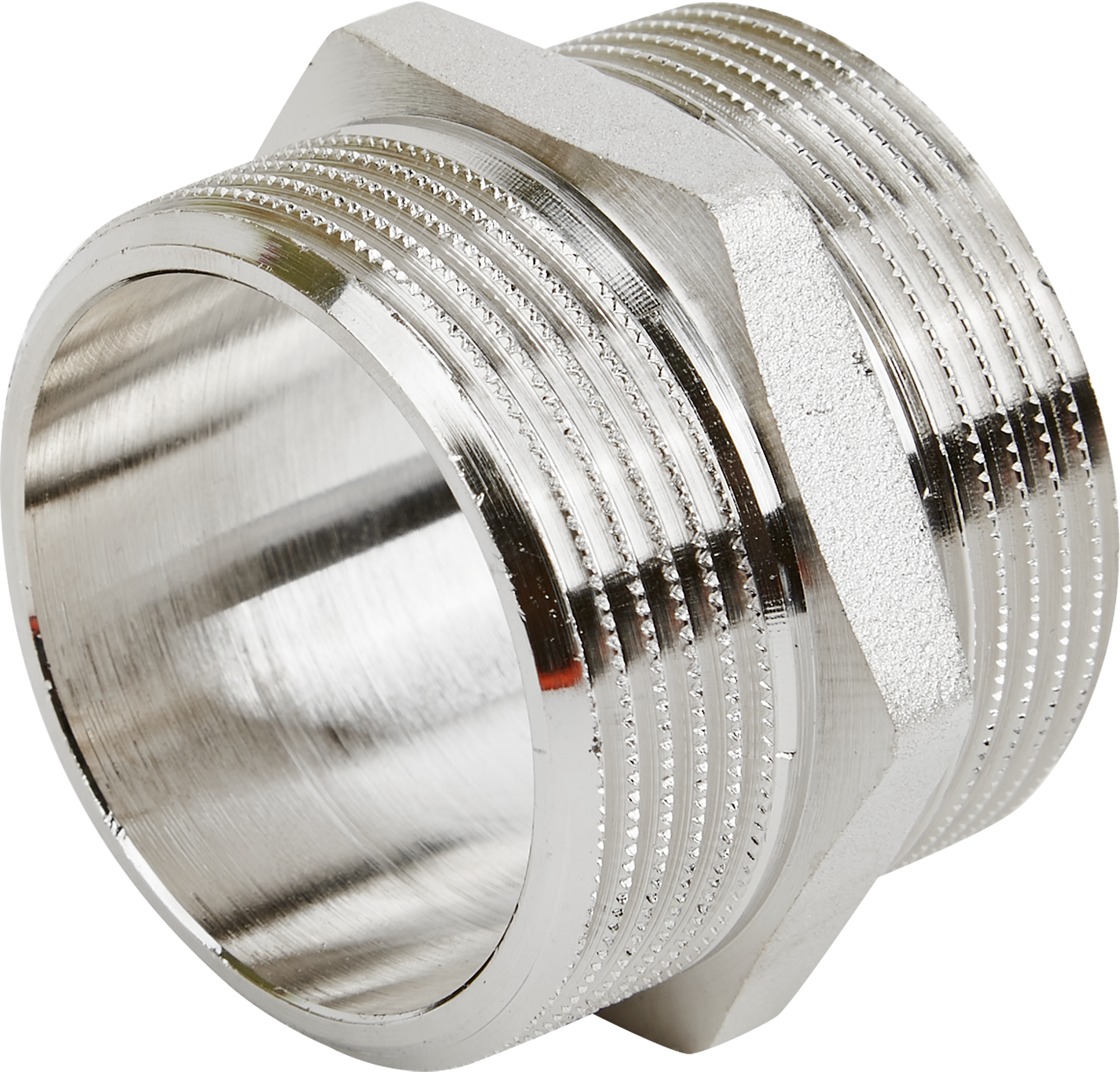 Изображение товара Ниппель Stout 1 1/2x1 1/2 латунь никелированный Италия