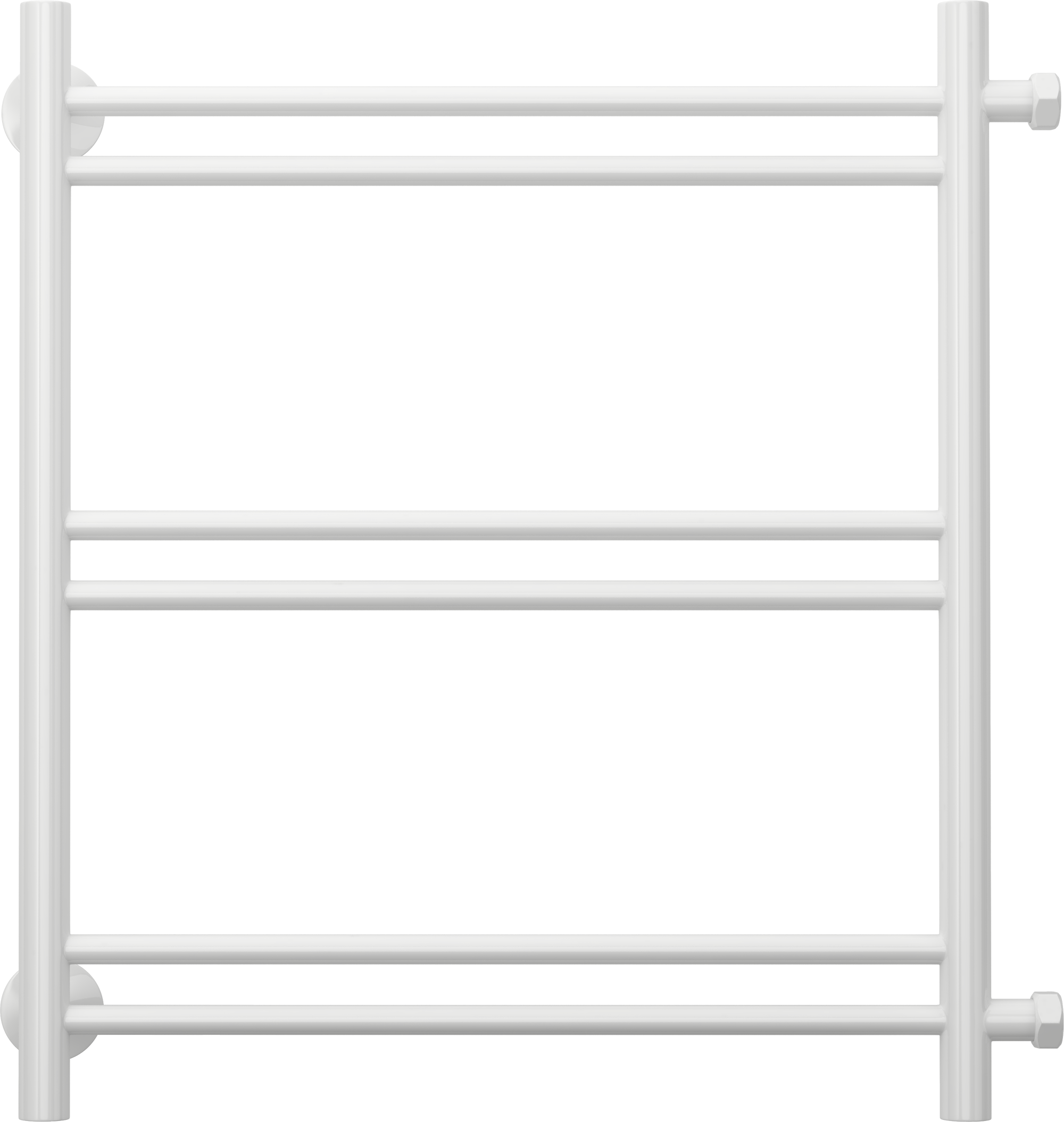 Изображение товара Полотенцесушитель водяной Сунержа ВПС-54ПБ 500x500 мм нержавеющая сталь 3/4 цвет белый