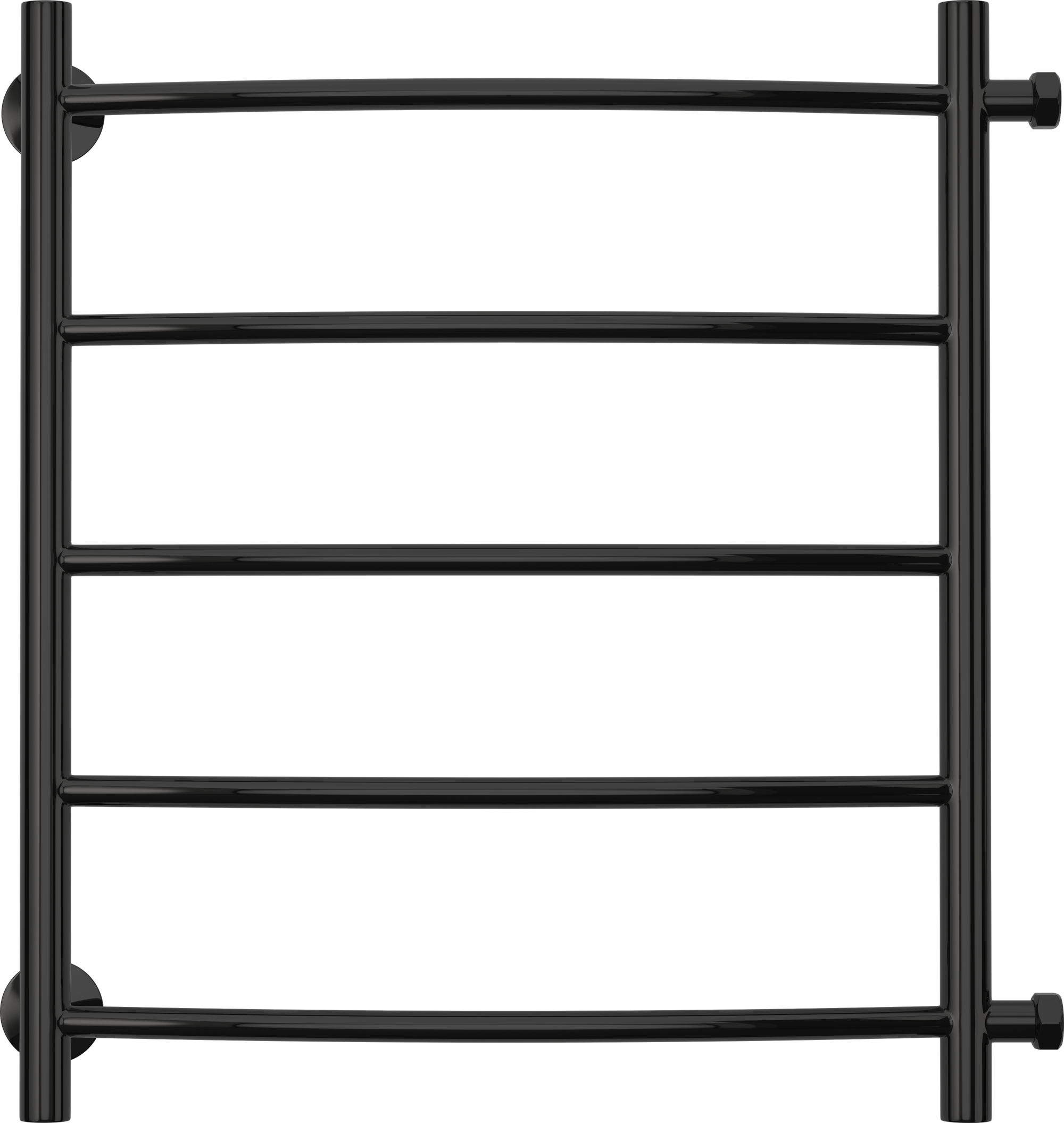 Изображение товара Водяной полотенцесушитель Сунержа ВПС-55ПБ 500x500 мм нержавеющая сталь черный