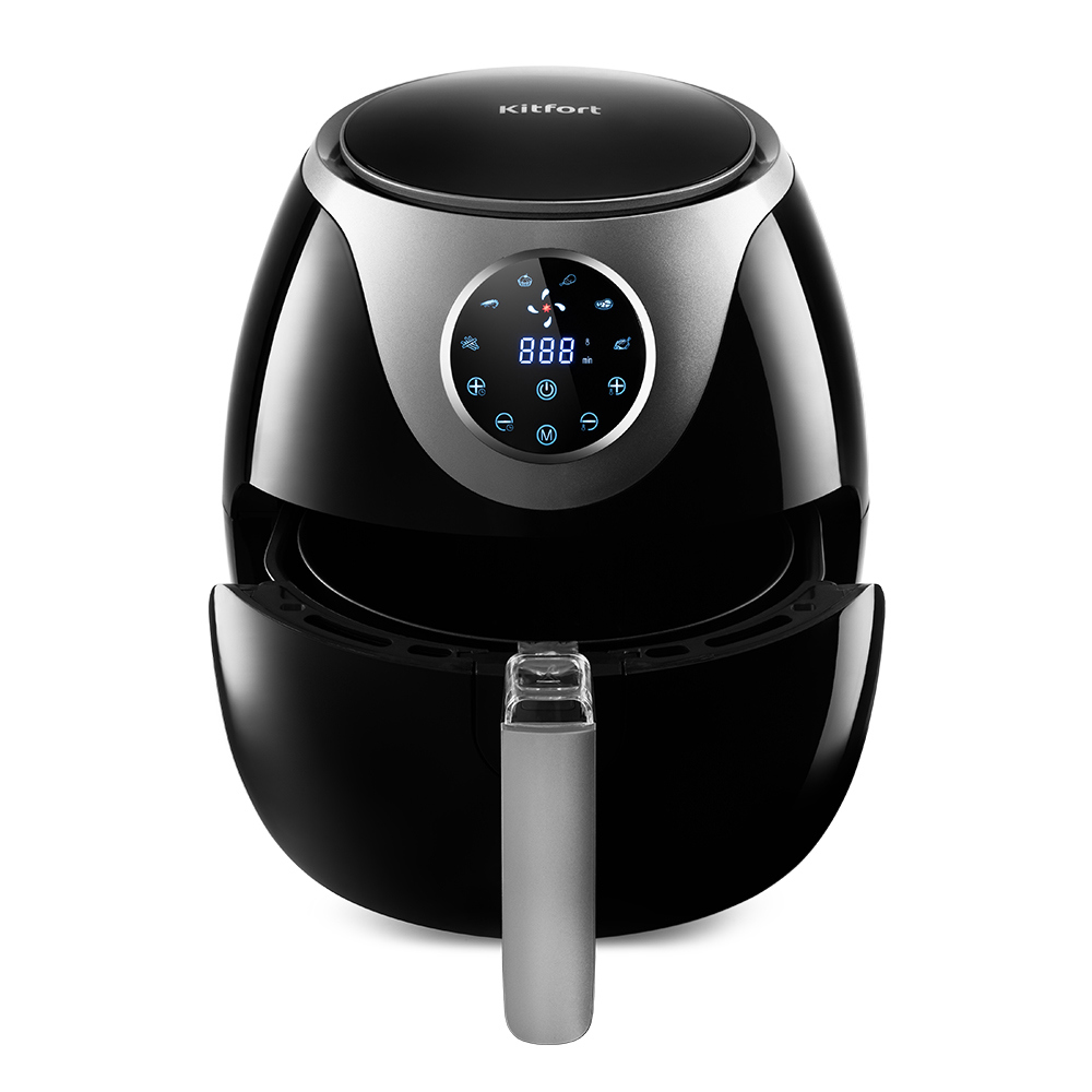 Изображение товара Аэрогриль Kitfort КТ-2224 6 программ черный для жарки запекания и выпечки