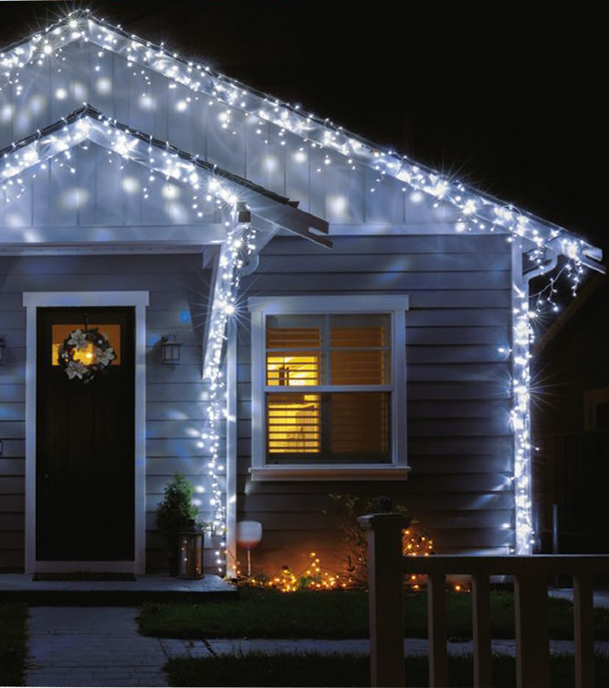 Изображение товара Электрогирлянда Uniel Бахрома 6м 300 LED IP44 холодный белый свет