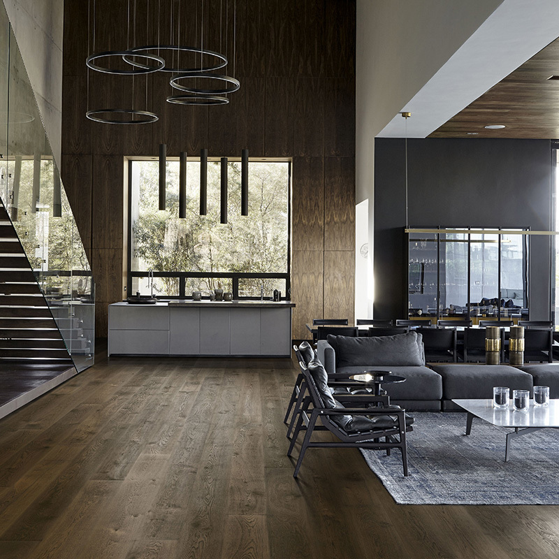 Изображение товара Паркетная доска Kahrs Новая Классика Дуб Сепия 23 класс толщина 15 мм с фаской 2.72 м²