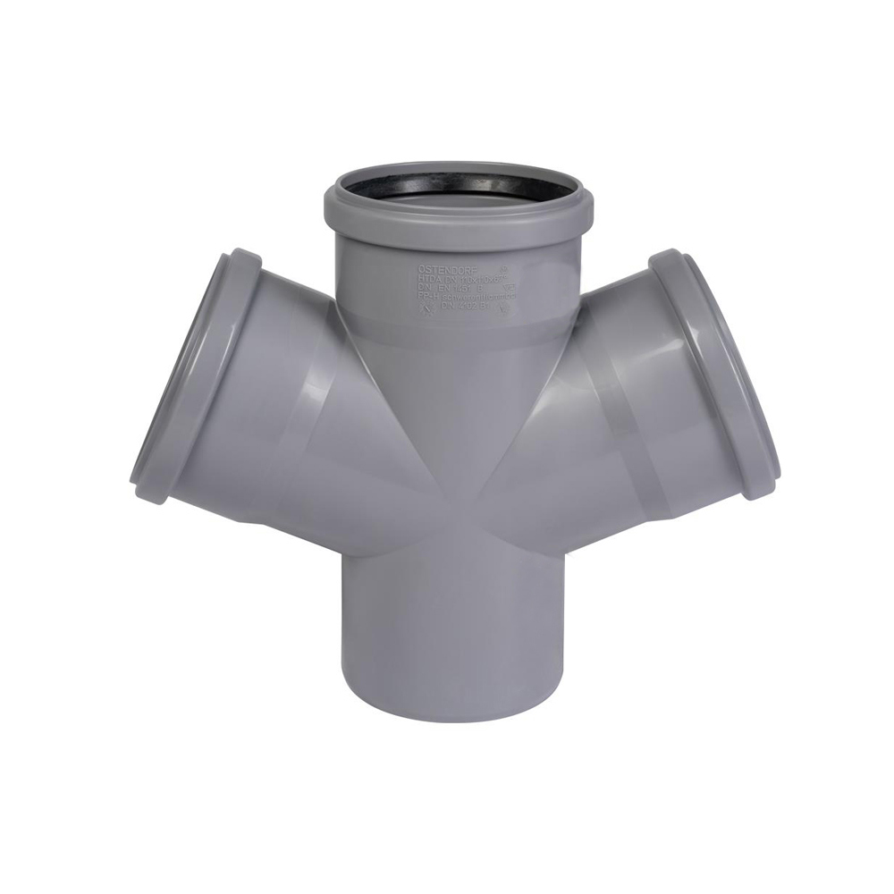 Изображение товара Крестовина OSTENDORF HTDA 75/75/75x67° из полипропилена для внутренней канализации