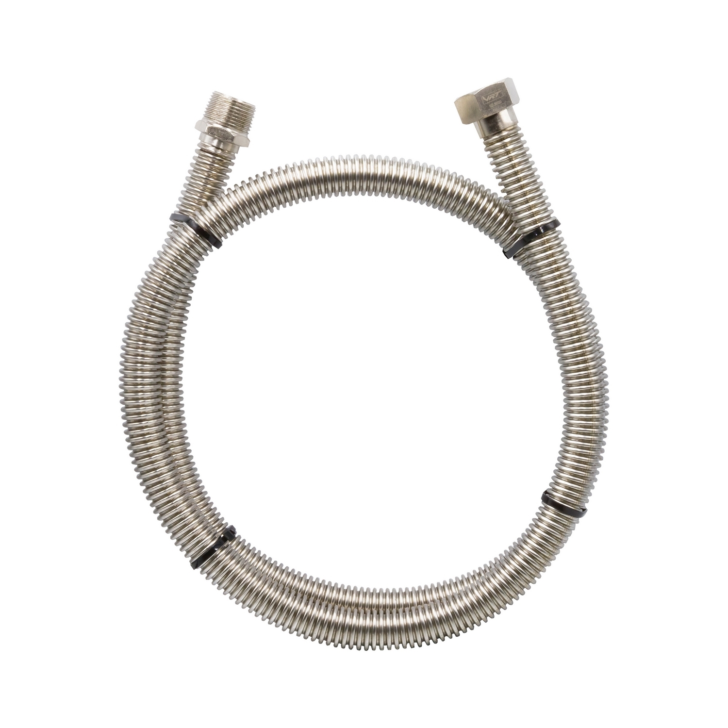 Изображение товара Газовая подводка сильфонная VRT 300 см 3/4 интегральная резьба нержавеющая сталь