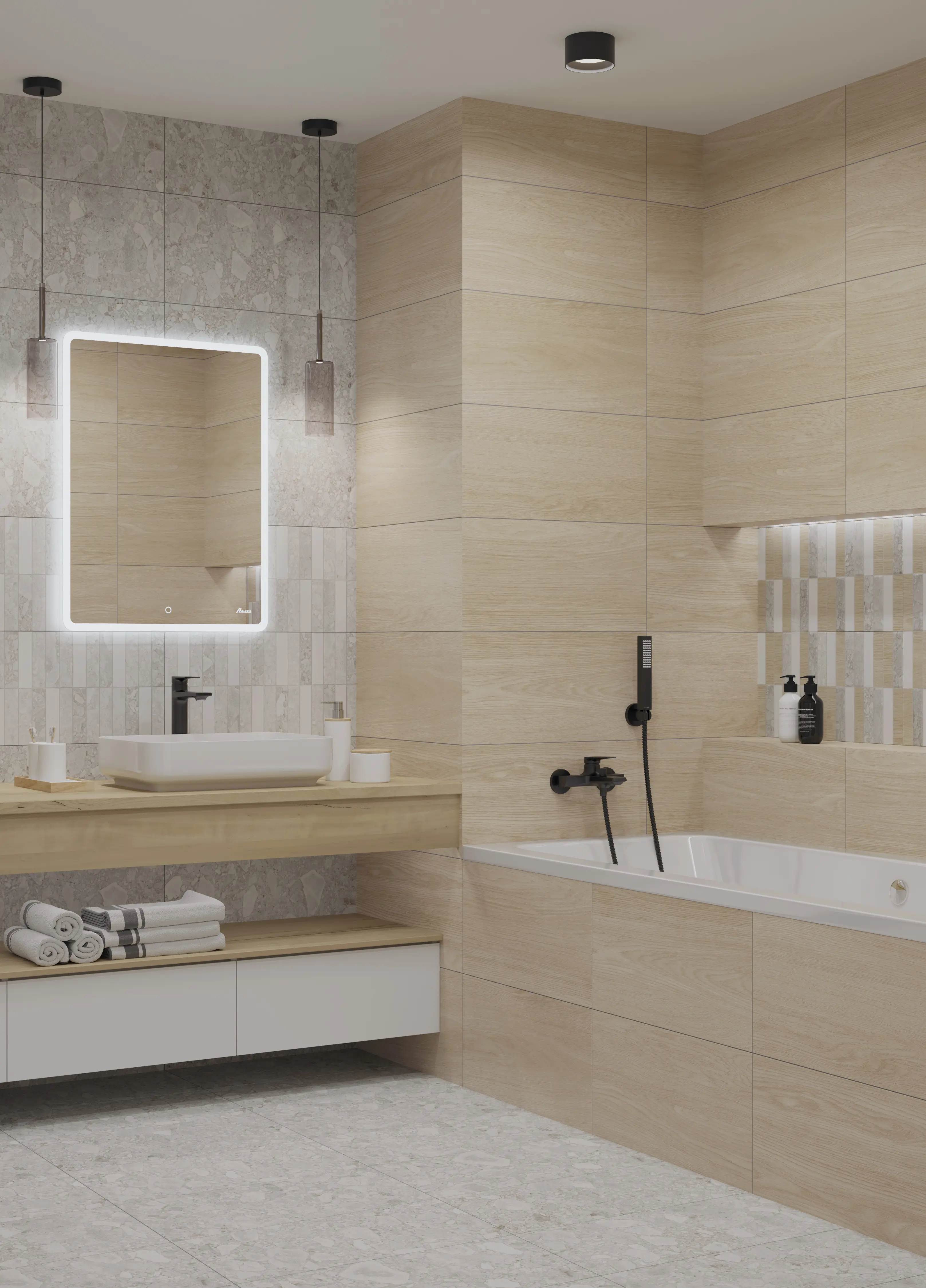 Декор настенный LB Ceramics Спектр 30x60.3 см 1.44 м² матовый цвет белый - 2