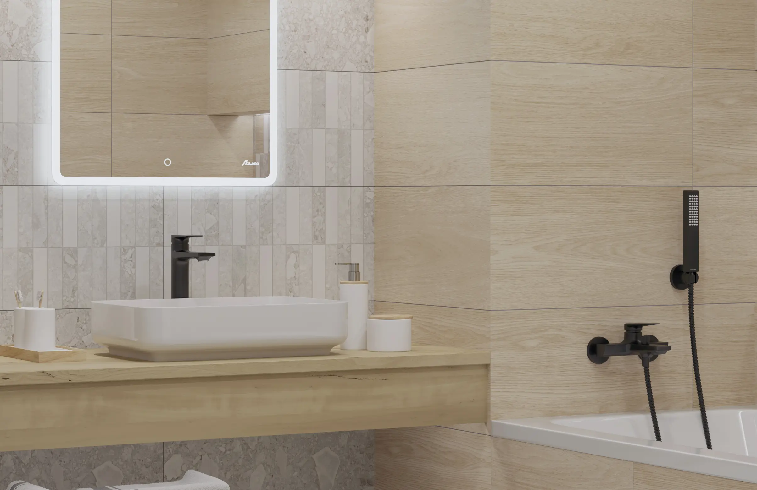 Декор настенный LB Ceramics Спектр 30x60.3 см 1.44 м² матовый цвет белый - 5