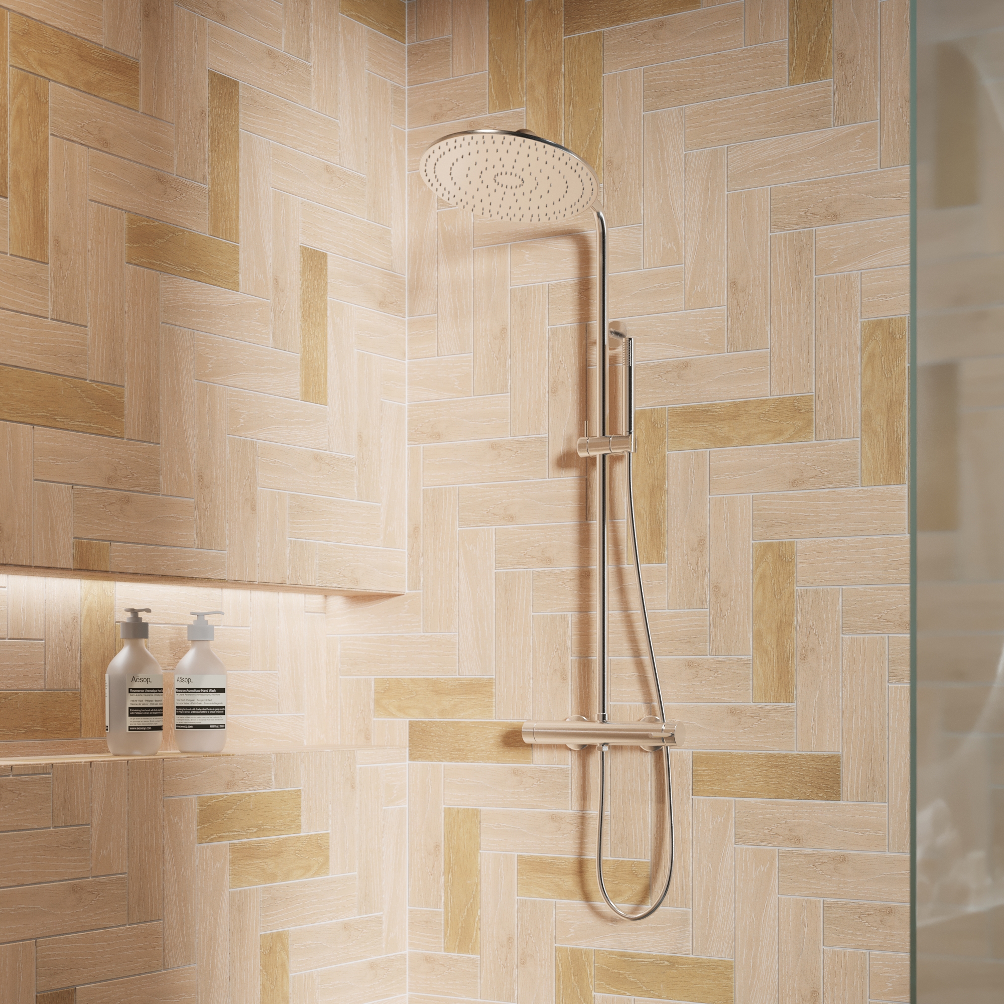 Изображение товара Керамическая мозаика Artens Living 20.4x28 см под дерево для кухни и ванной