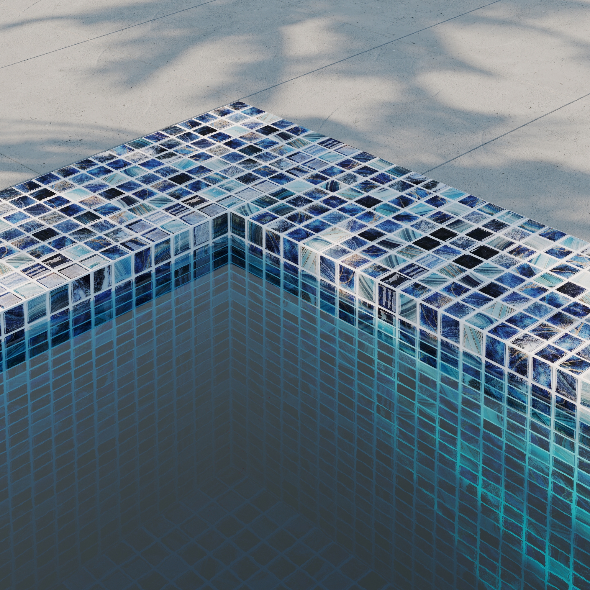 Изображение товара Мозаика стеклянная Vidrepur Nature №5604 31.7x31.7 см