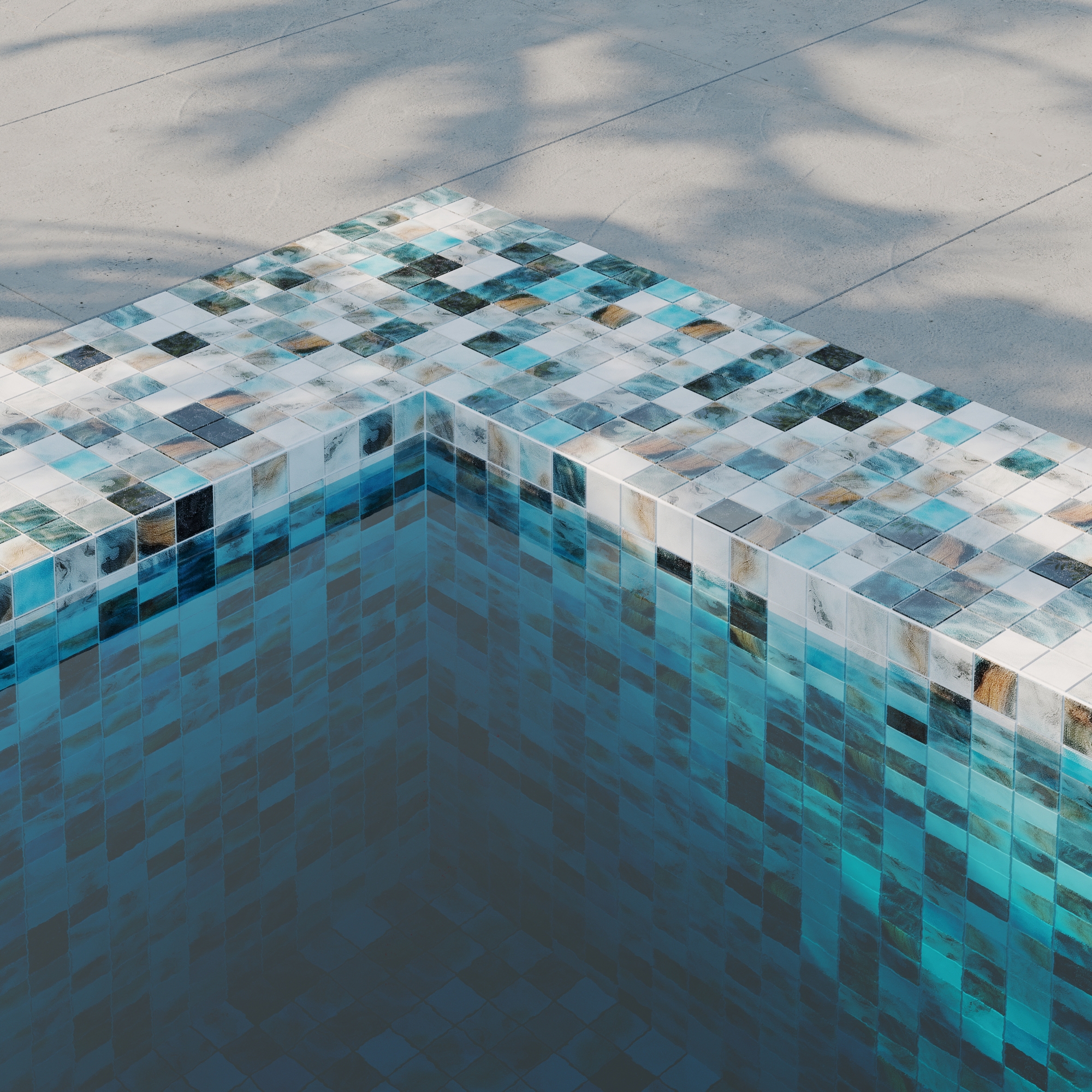 Изображение товара Мозаика стеклянная Vidrepur Nature №5606 31.7x31.7 см