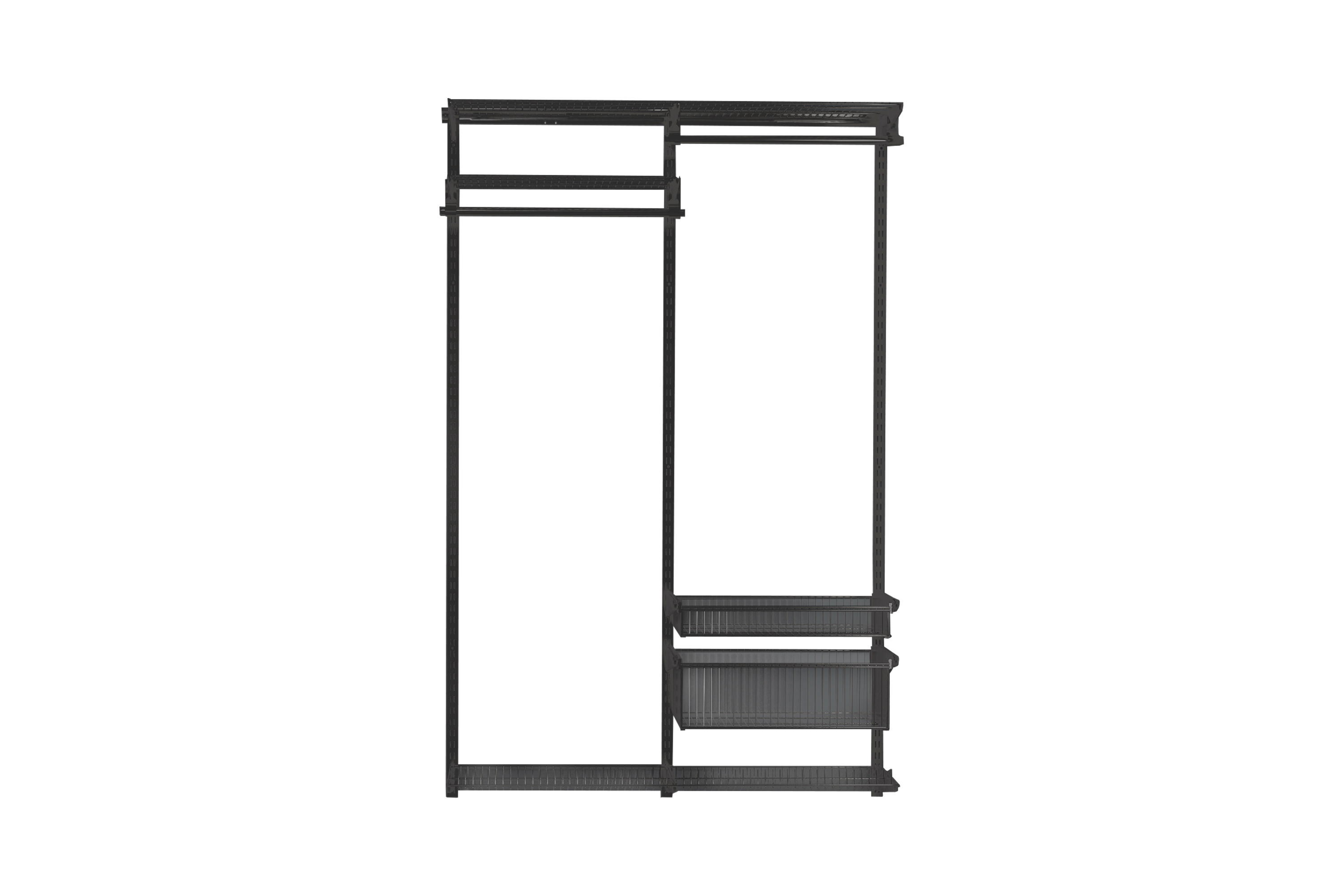Изображение товара Гардероб Volazzi home 6298162 121x40x192 см цвет черный матовый Изображение товара Гардероб Volazzi home 6298162 121x40x192 см цвет черный матовый