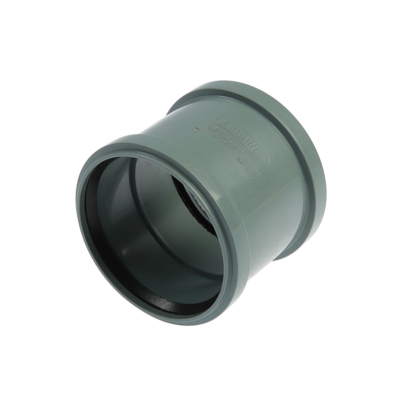 Изображение товара Муфта канализационная Flextron двухраструбная D110 мм