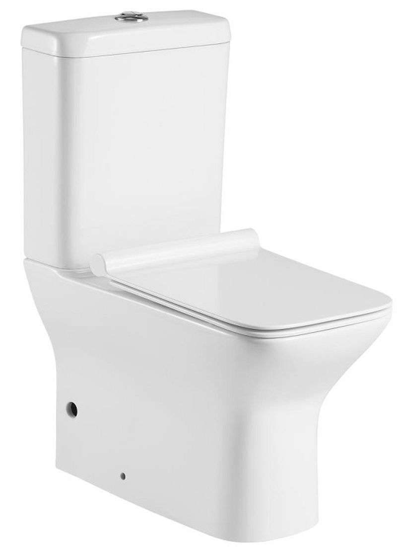 Изображение товара Напольный унитаз Aquanet Rimless Cube-C с микролифтом и каскадным смывом