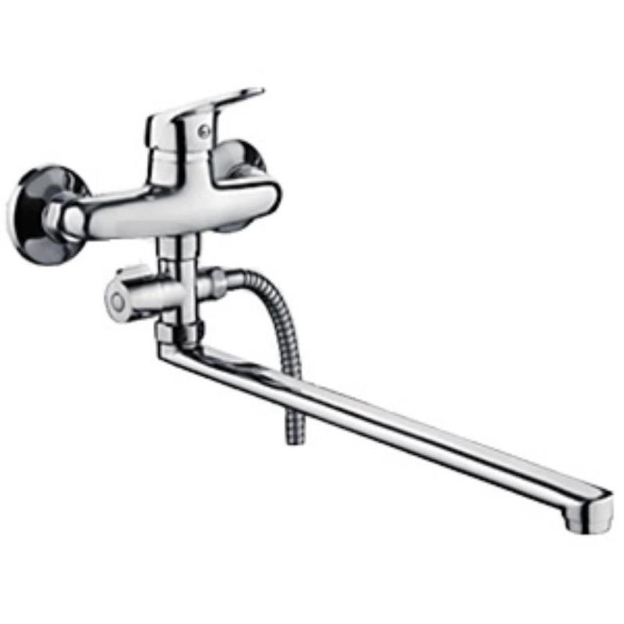 Изображение товара Смеситель для ванны D-LIN D140302-2 с душевой лейкой однорычажный хром