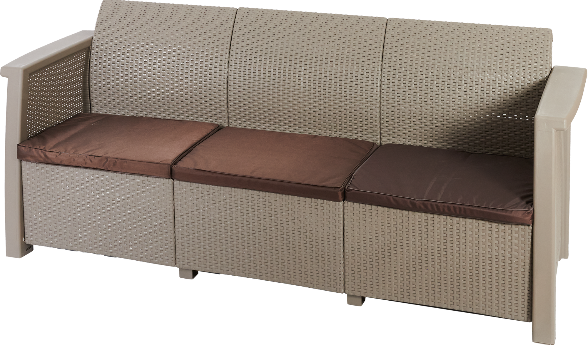 Изображение товара Диван садовый Keter Toledo love seat из искусственного ротанта капучино