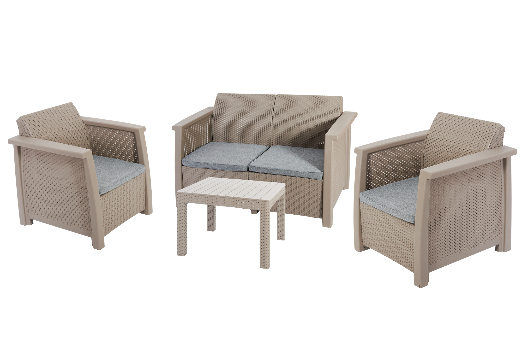 Изображение товара Набор садовой мебели для отдыха Toledo Set капучино