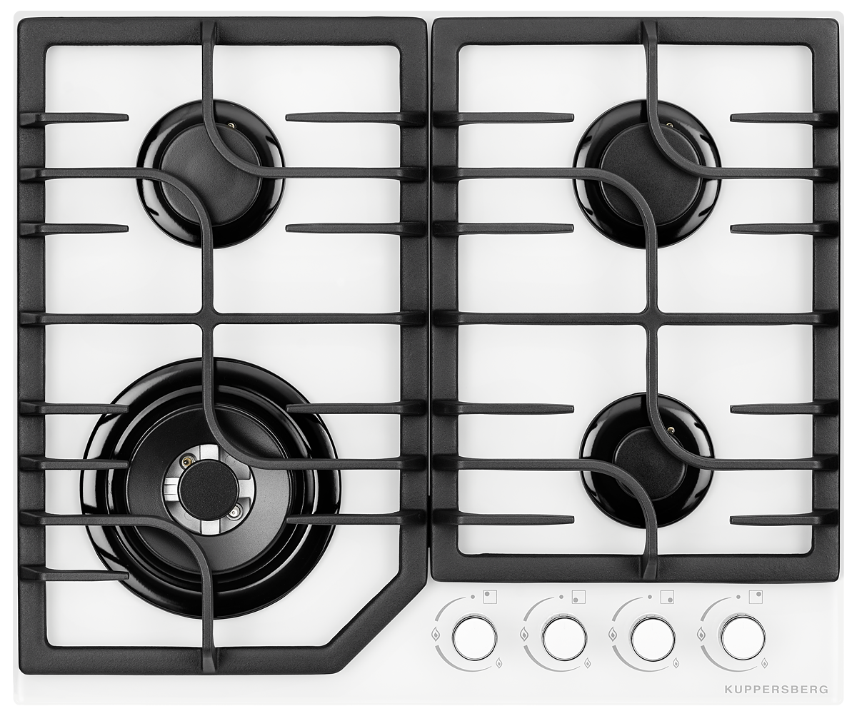 Изображение товара Газовая варочная панель Kuppersberg FG 63 W 4 конфорки белая Турция