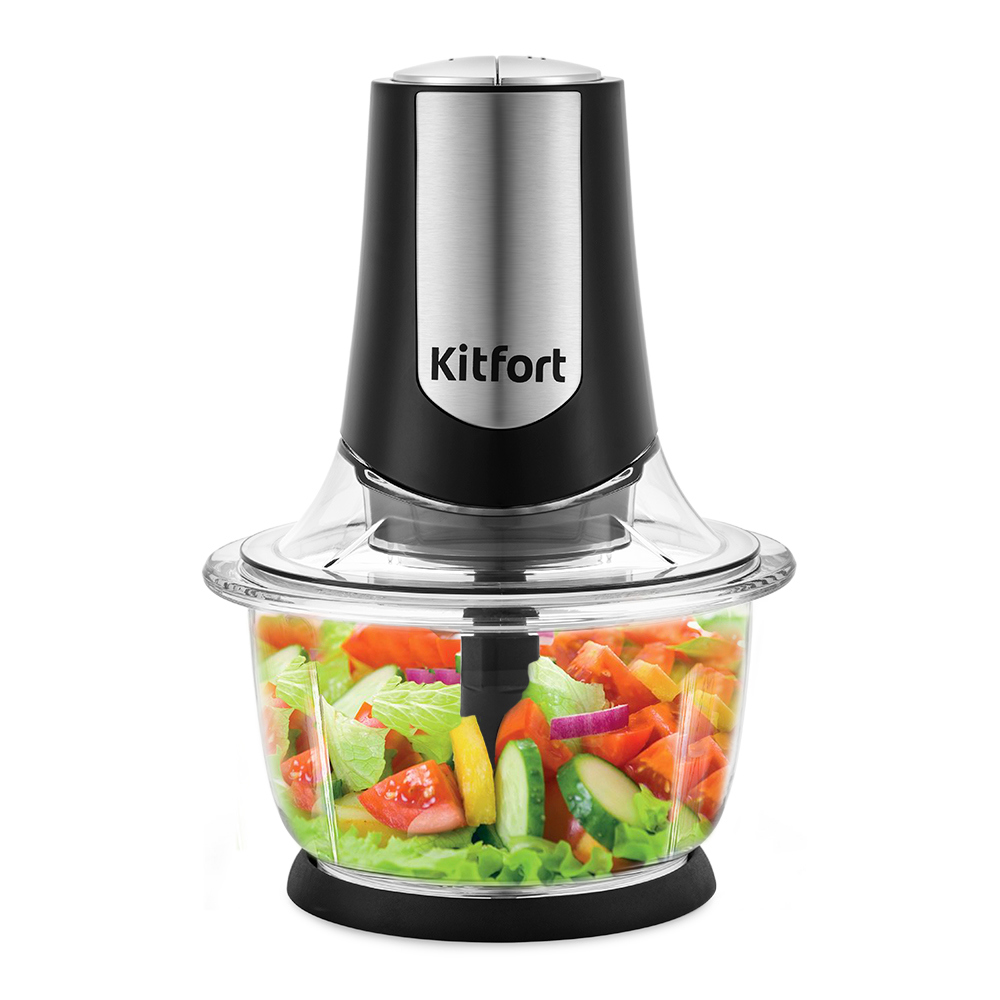 Изображение товара Измельчитель электрический Kitfort КТ-1390 2 скорости цвет серебристый