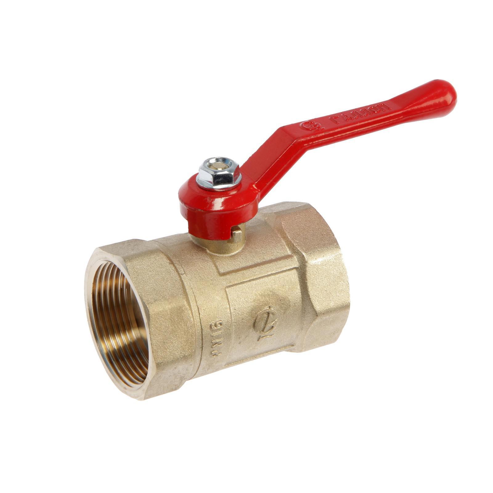 Изображение товара Кран шаровой Галлоп Практик DN-40 1" латунь хромированный внутри внутренняя резьба