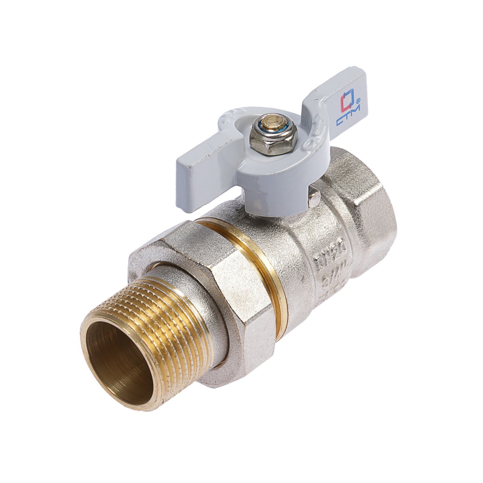 Изображение товара Кран шаровой Стм Стандарт 454463 3/4" с американкой внутренняя-наружная резьба