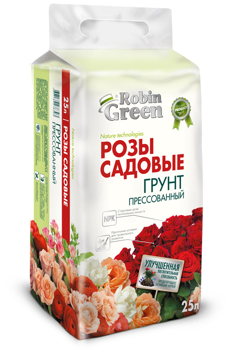 Изображение товара Грунт для садовых роз Робин Гри 25 л Изображение товара Грунт для садовых роз Робин Гри 25 л