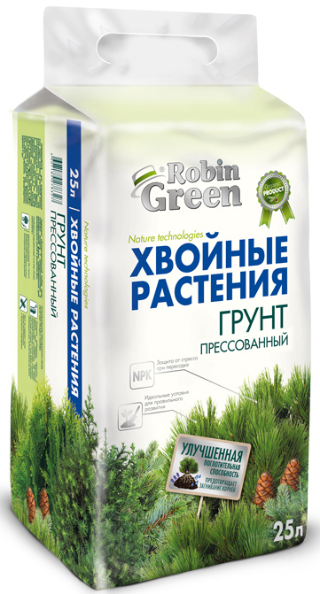 Изображение товара Грунт ROBIN GREEN для хвойных растений 25л с оптимальным pH