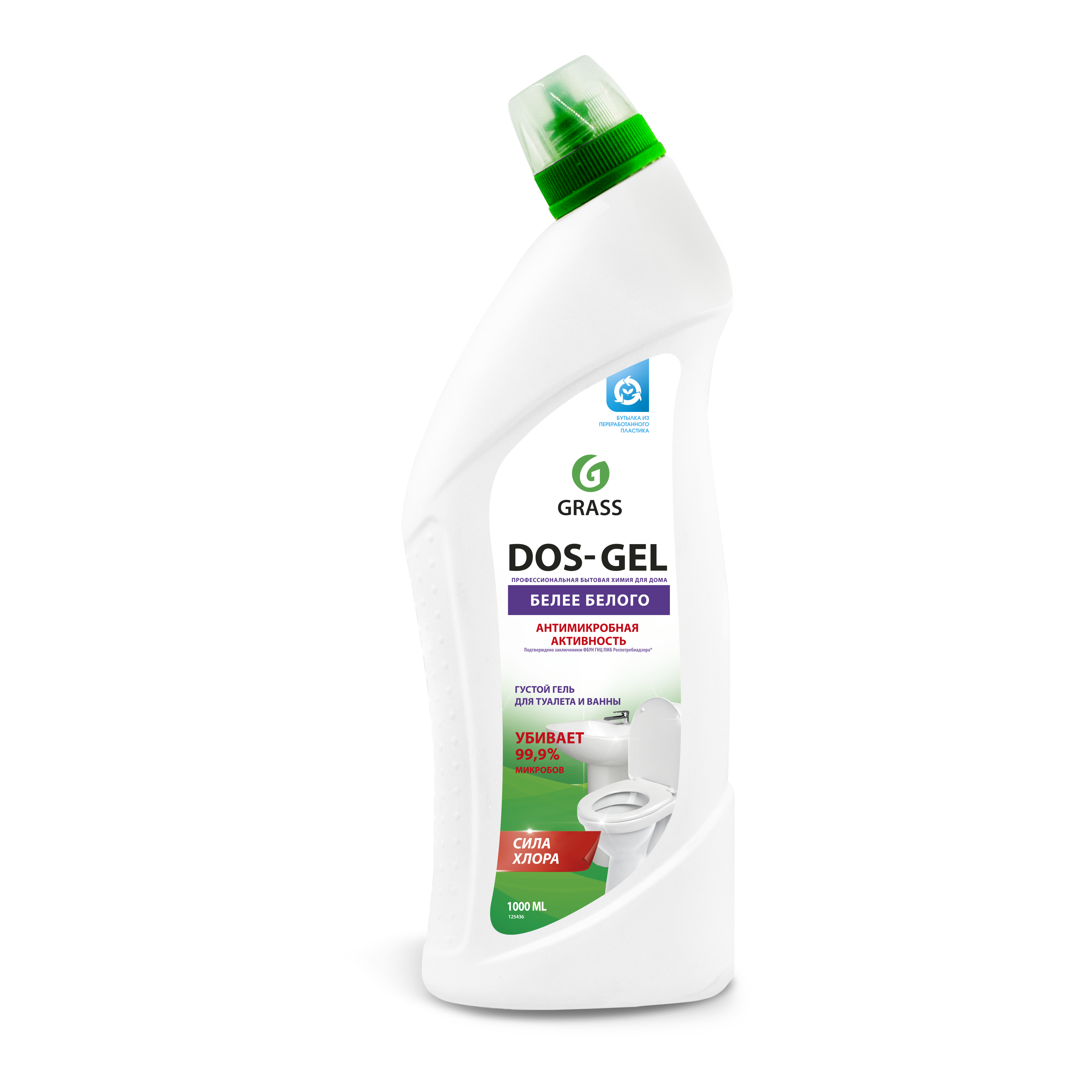 Изображение товара Гель чистящий для туалета и ванной Grass Dos Gel 1 л Изображение товара Гель чистящий для туалета и ванной Grass Dos Gel 1 л