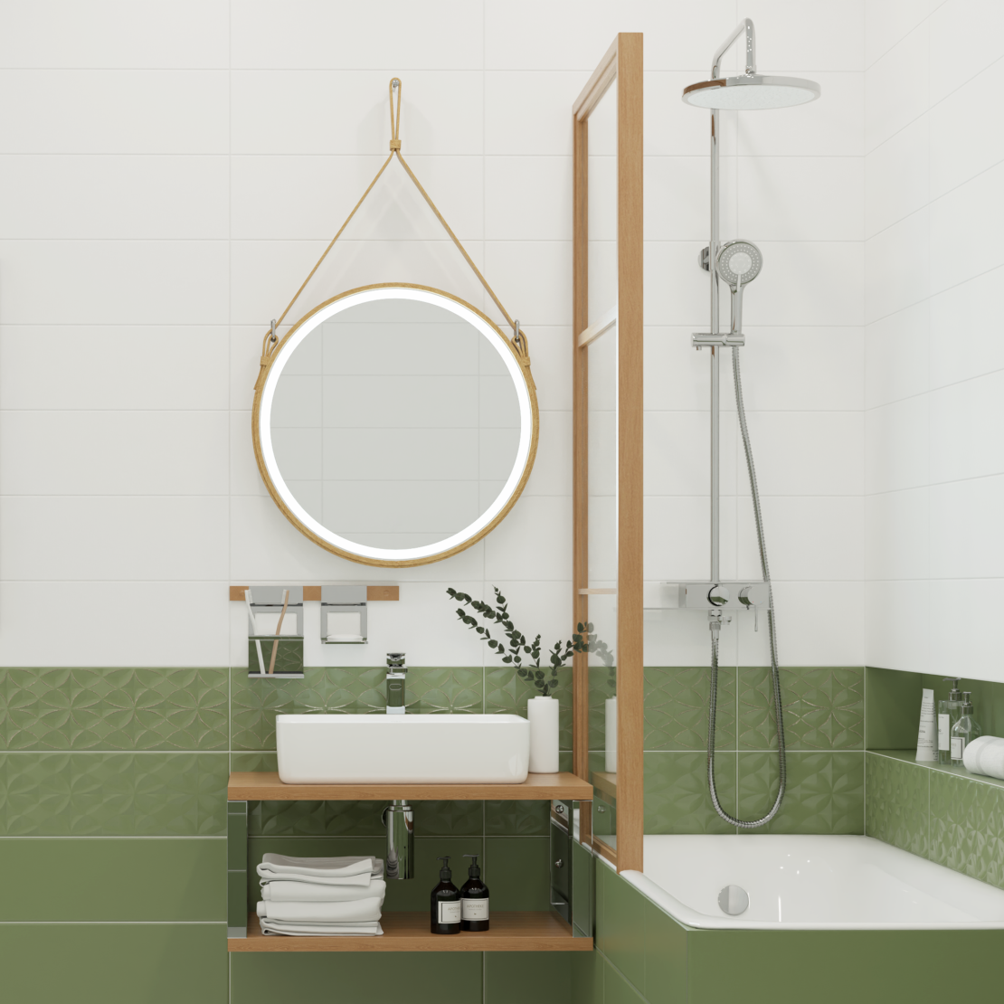 Изображение товара Плитка керамическая Kerasol Milagro 20x60 см 1.2 м² цвет белый