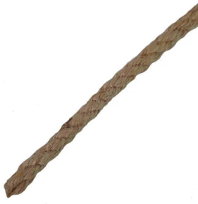 Веревка джут 6 мм цвет золотисто-коричневый 20 м/уп.