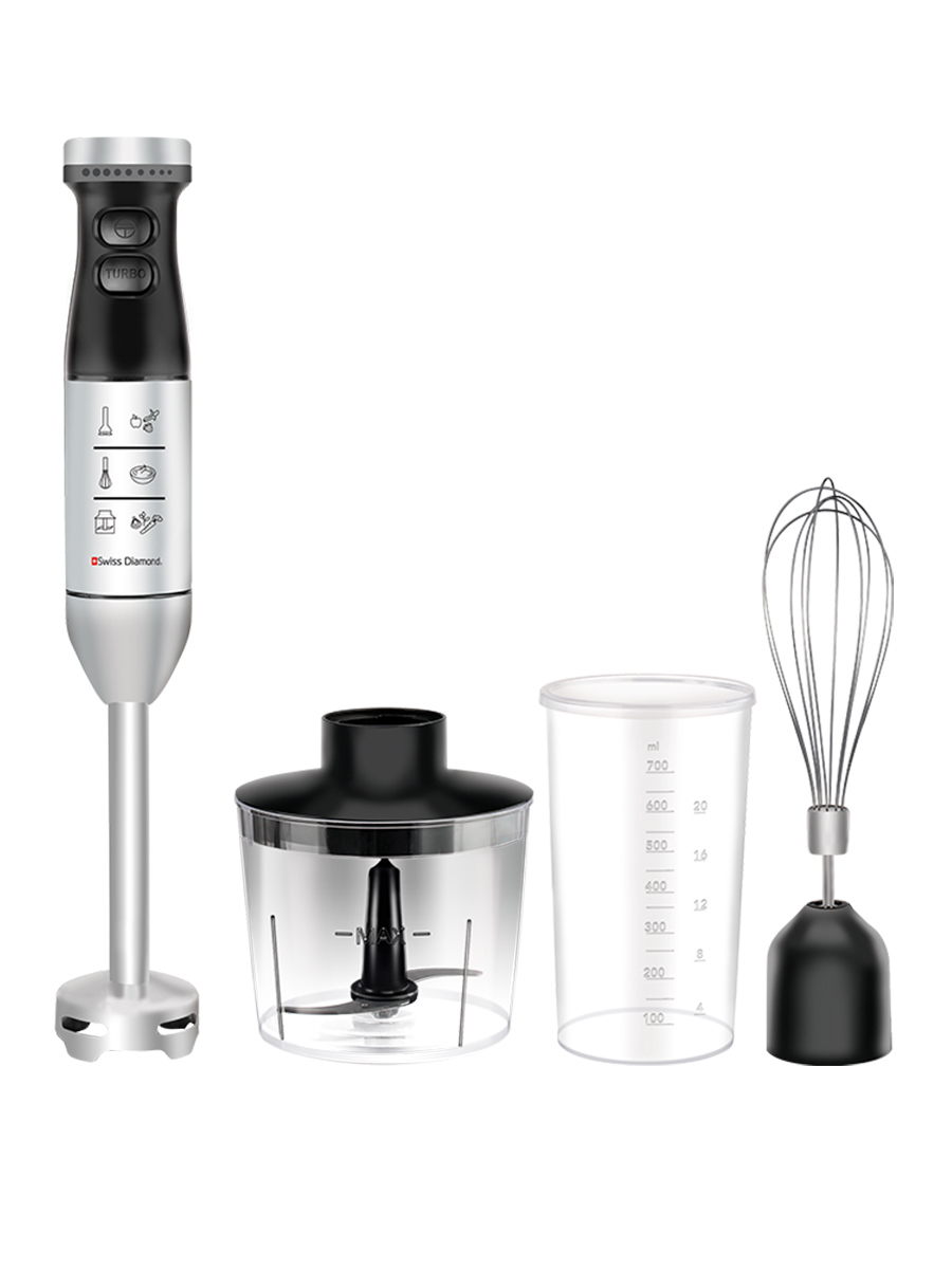 Изображение товара Погружной блендер Swiss diamond SD-HB 002 700 Вт черный/серебро