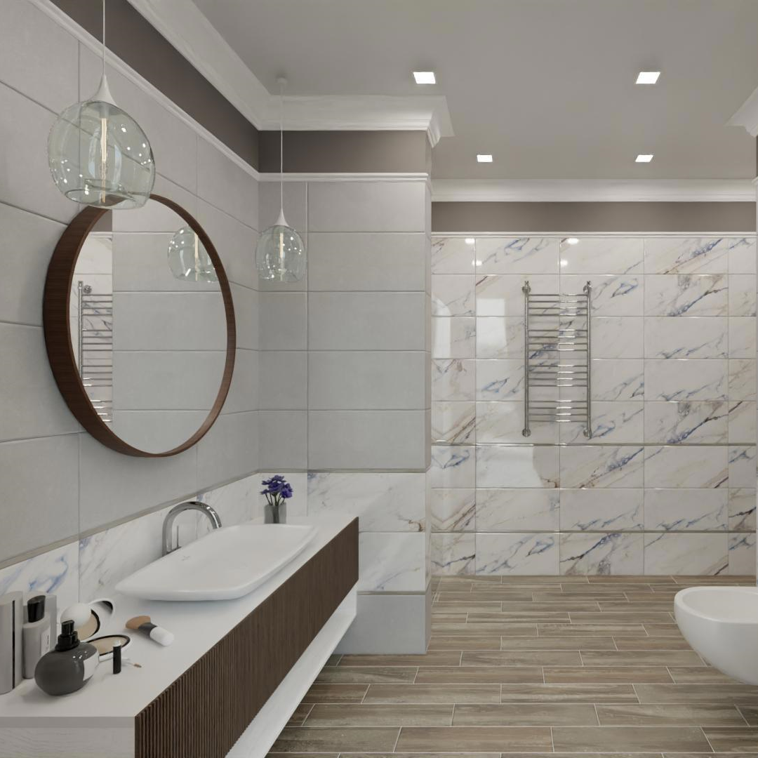 Изображение товара Плитка настенная Montblanc Light МРА 30x60 см 1.62 м² цвет белый