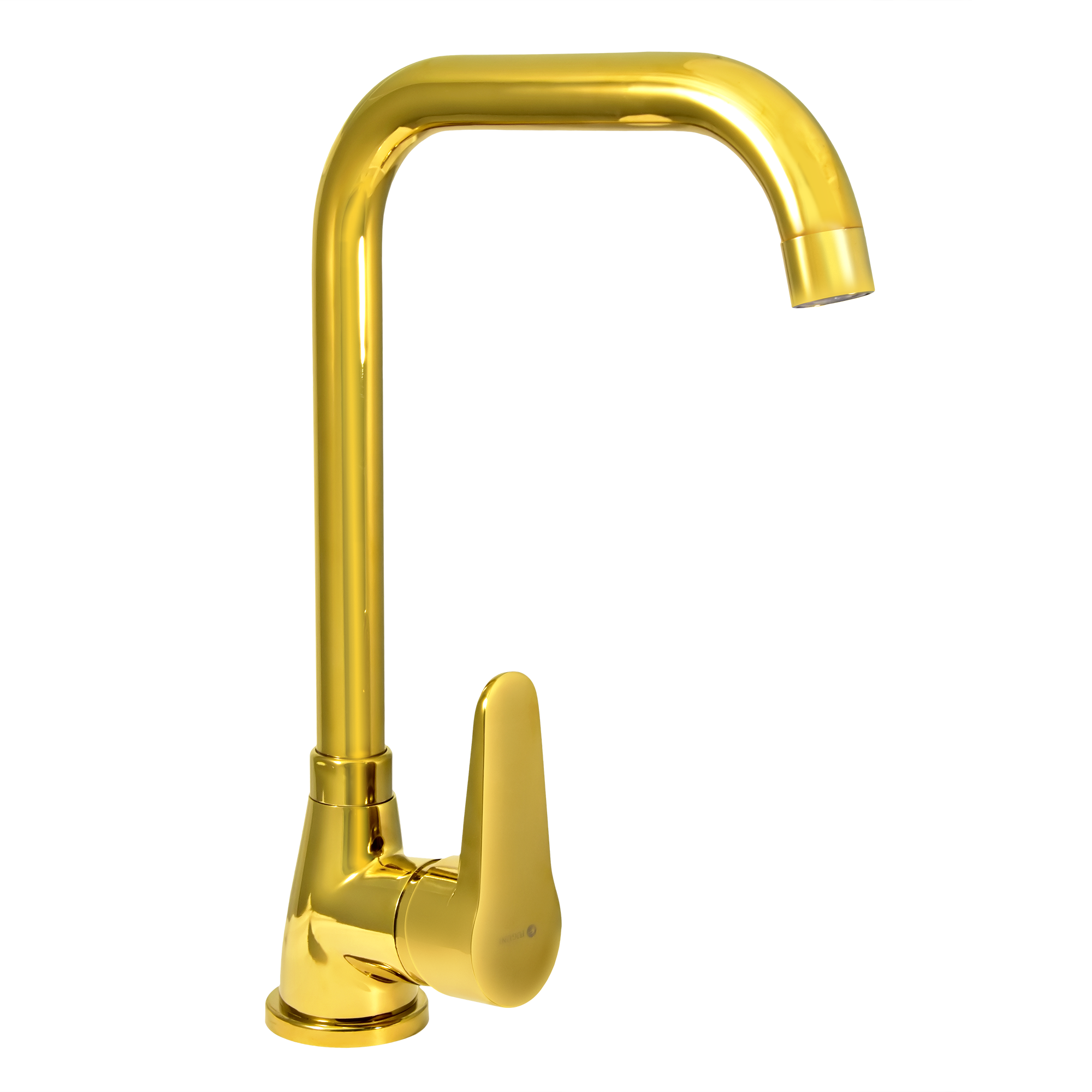 Изображение товара Однорычажный кухонный смеситель Juguni Corona 0402.165 с поворотным изливом и золотым покрытием