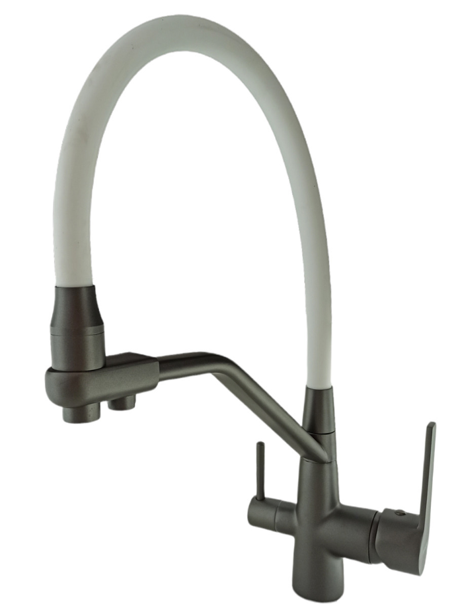 Изображение товара Смеситель для кухни Rainsberg R603cy-0 с гибким изливом и 3 входами