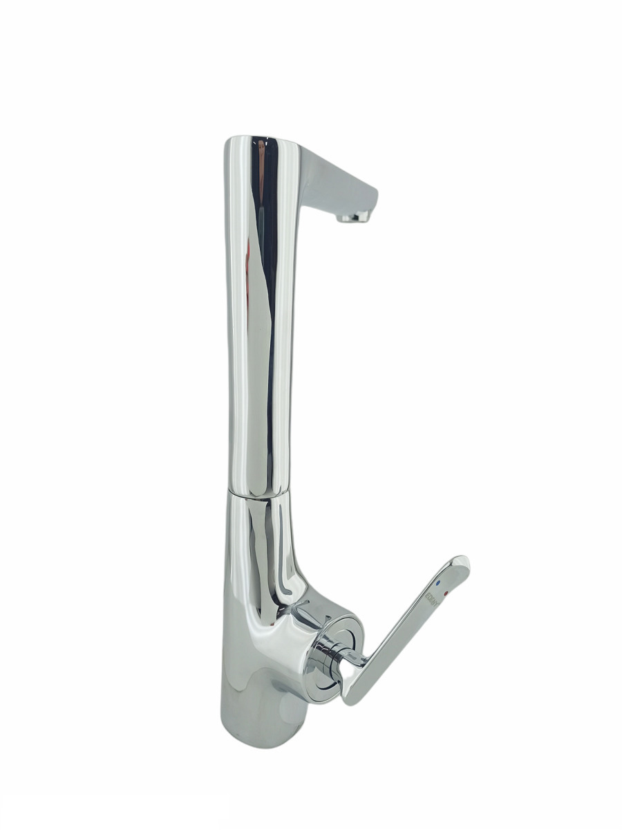 Изображение товара Смеситель для кухни однорычажный Edeny E18502 высота 26.5 см цвет серебристый