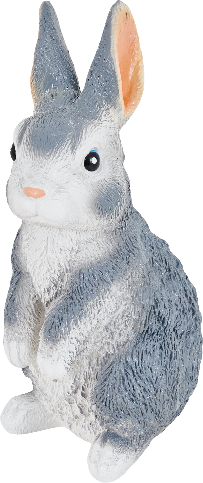 Изображение товара Копилка Зайчик серый гипс — декоративная копилка для монет