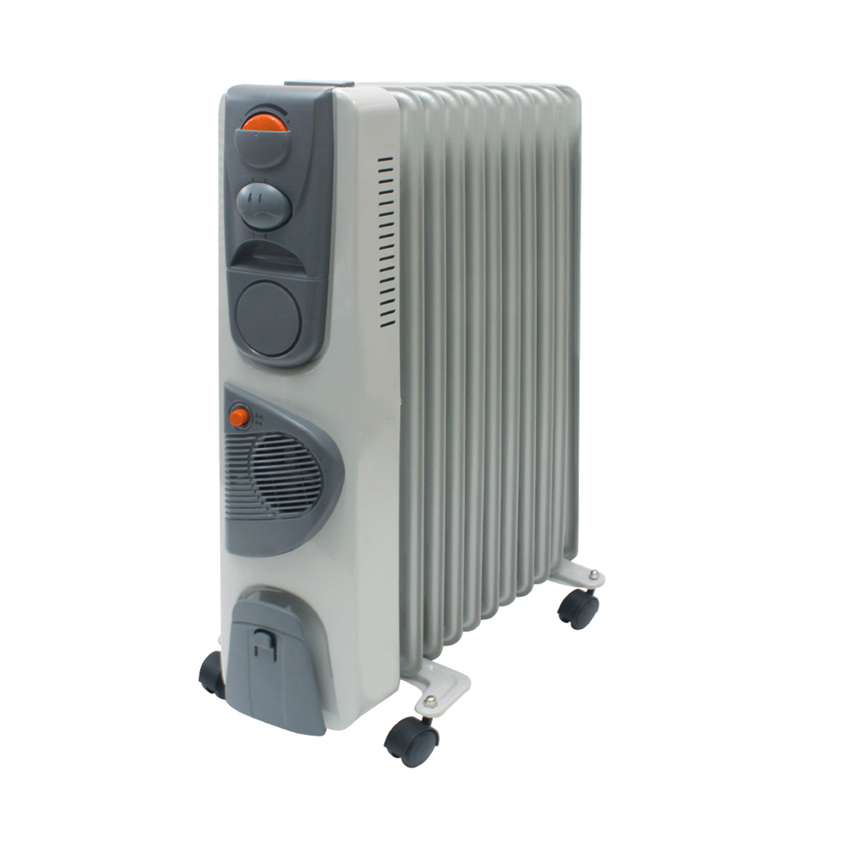 Изображение товара Обогреватель масляный TDM Electric SQ2501-0913 МО-11ТВ с механическим термостатом 2500 Вт 11 секций цвет серый