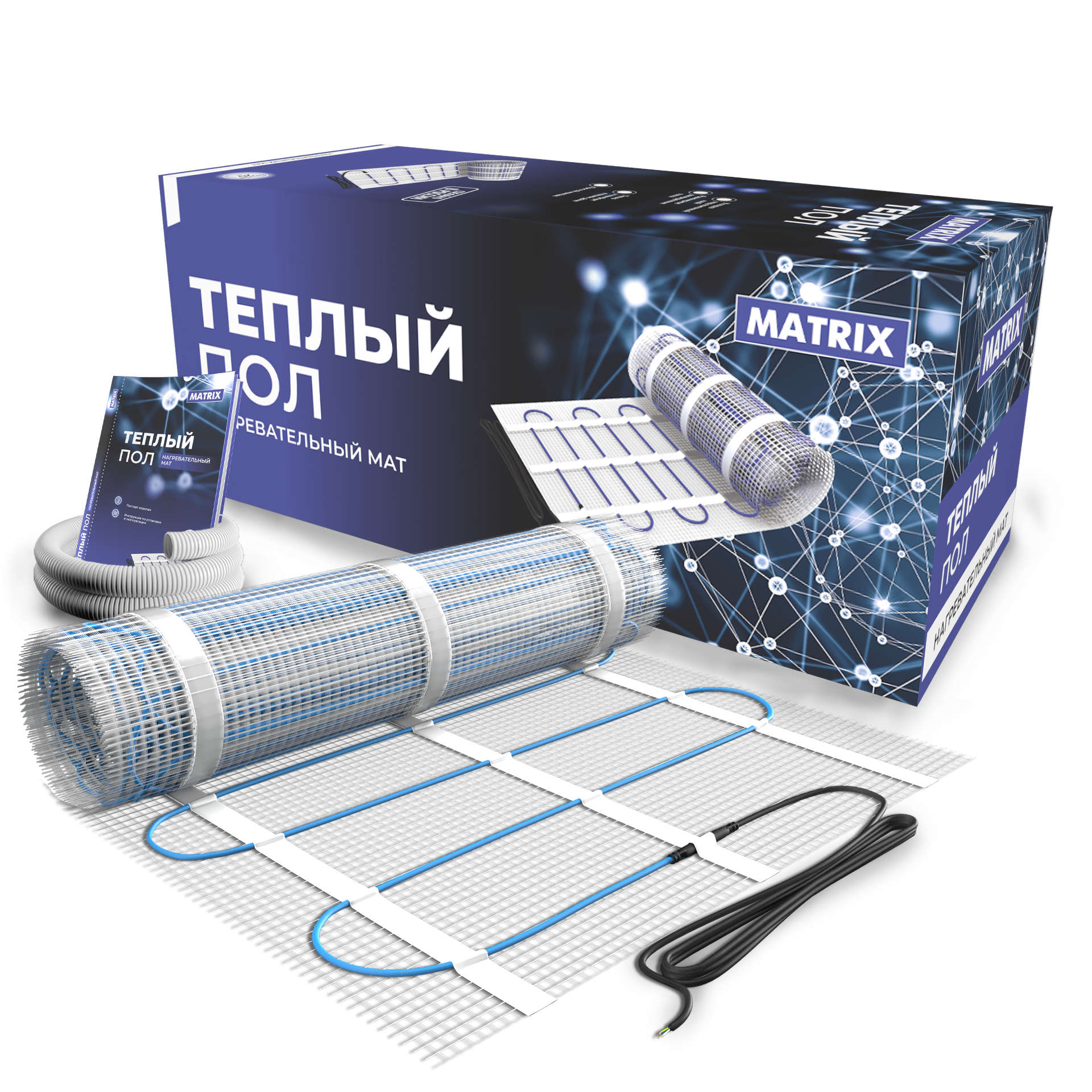 Изображение товара Нагревательный мат MATRIX 900 Вт для теплого пола 6 м², оптимальное тепло Изображение товара Нагревательный мат MATRIX 900 Вт для теплого пола 6 м², оптимальное тепло