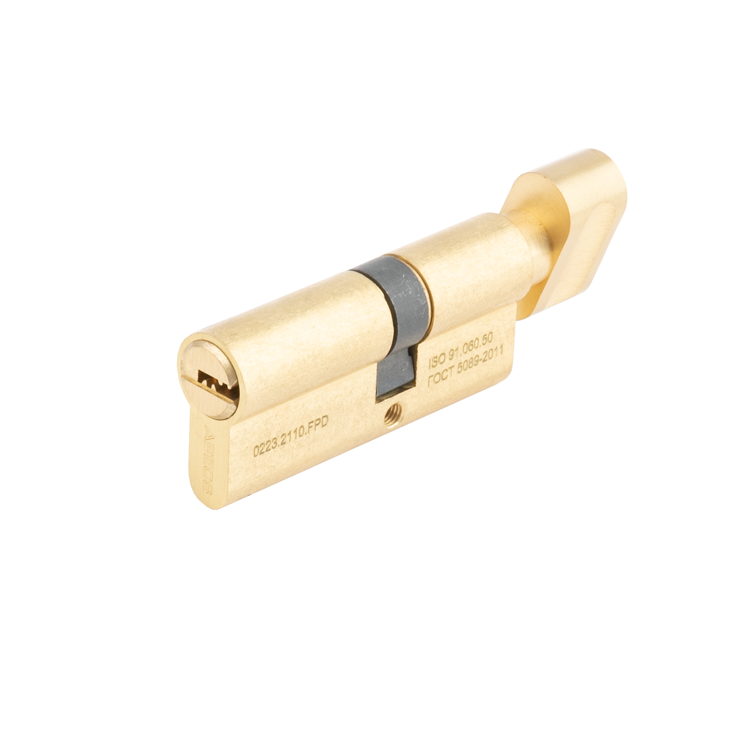 Цилиндр Apecs Pro 40x30 мм ключ/вертушка цвет золото