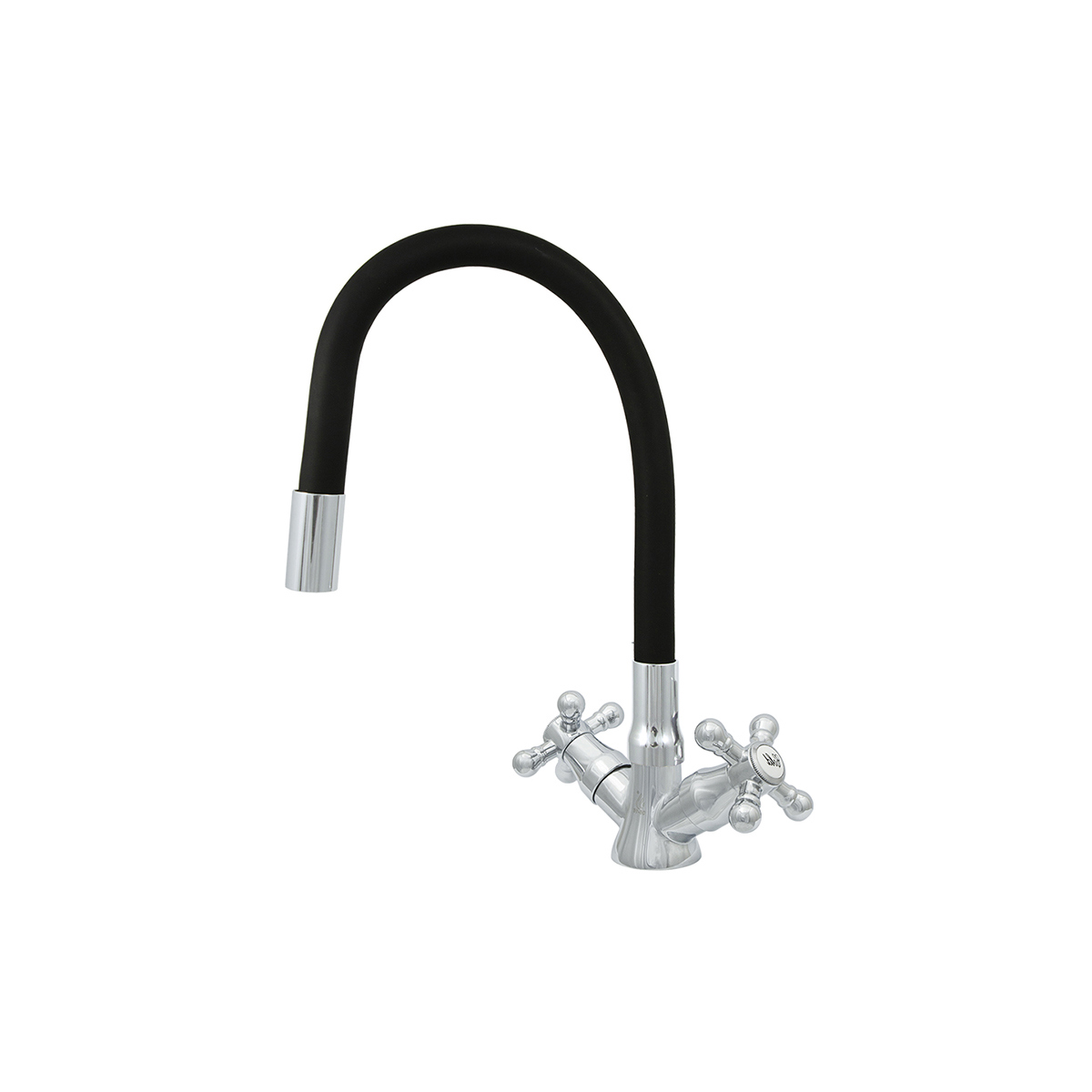 Изображение товара Двухвентильный смеситель Центр сантехники Эм902070 металл цвет черный