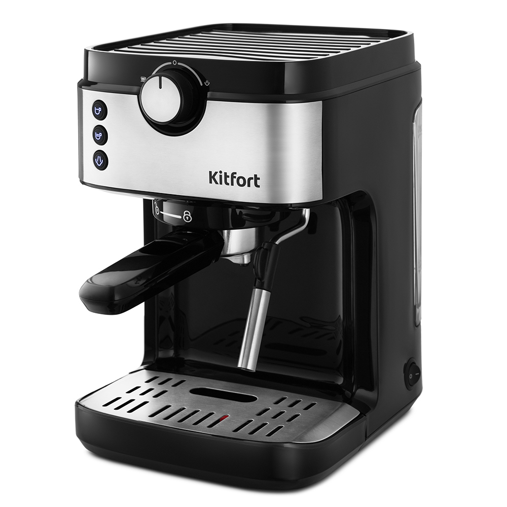 Изображение товара Кофеварка Kitfort КТ-742 рожковая с паровой трубкой и программированием