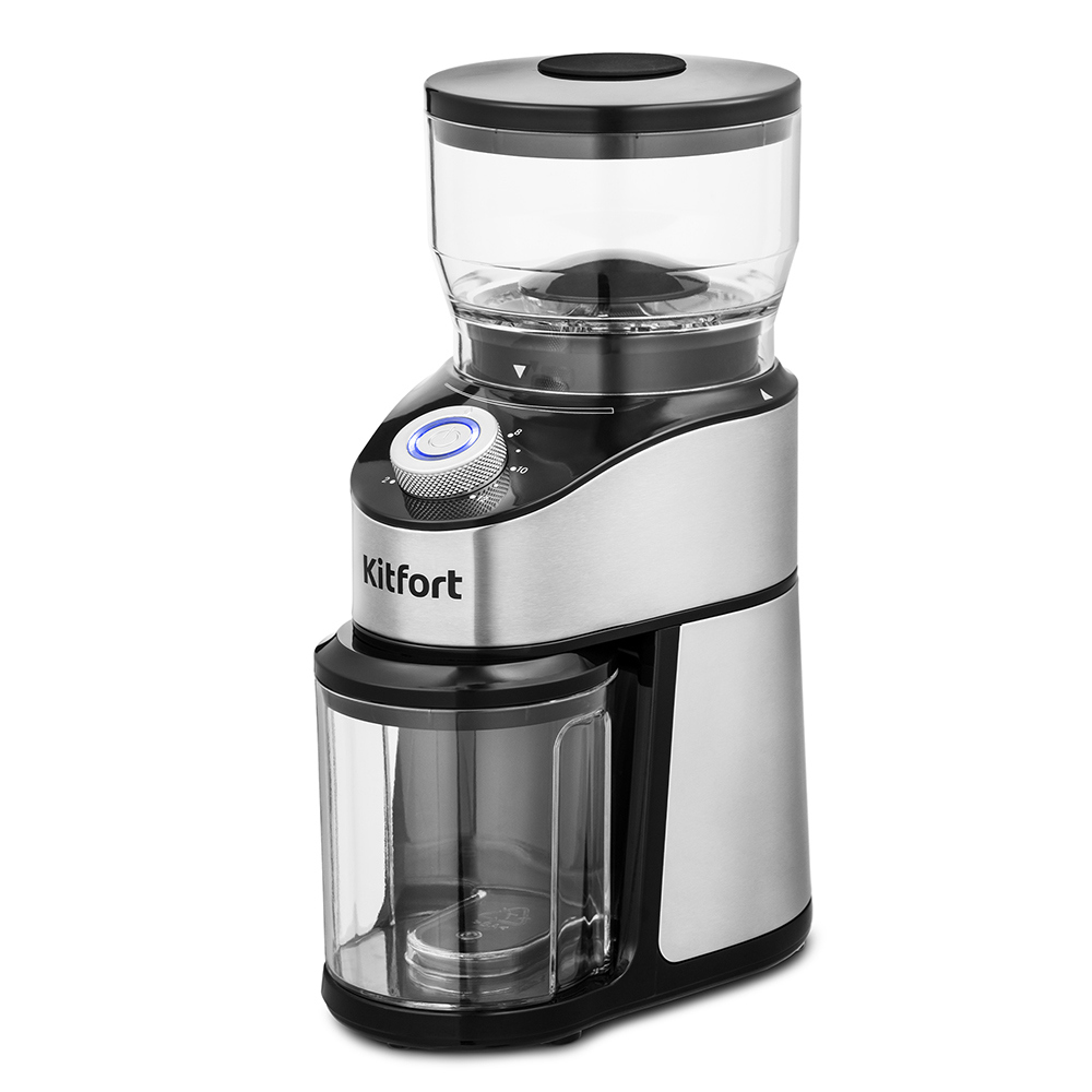 Изображение товара Кофемолка Kitfort кт-744 200 Вт цвет серебристый